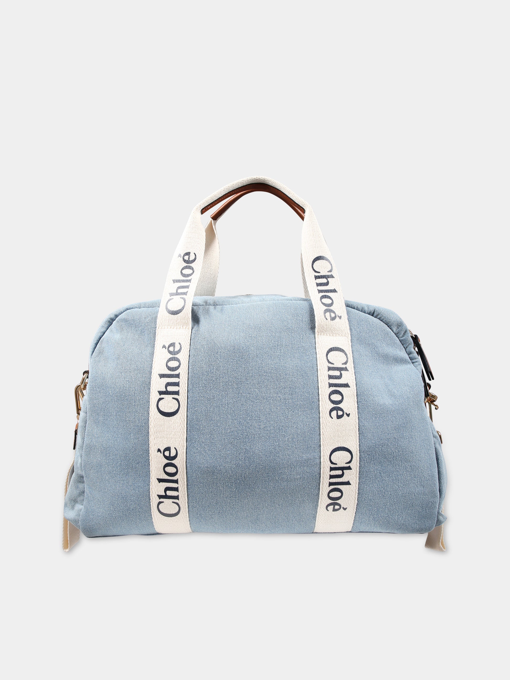 Borsa mamma denim per neonata,Chloé Kids,C20191 Z10
