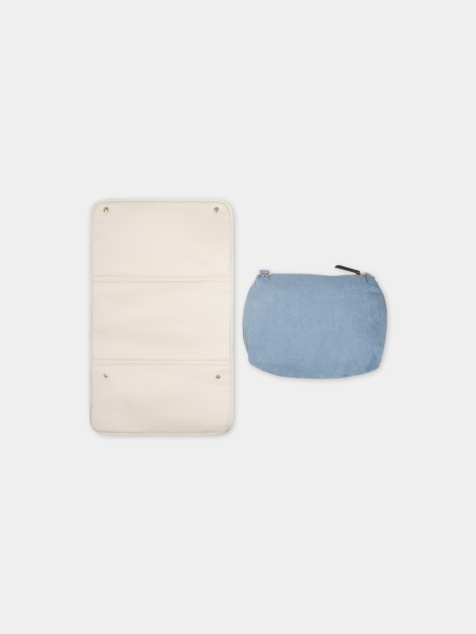 Borsa mamma denim per neonata,Chloé Kids,C20191 Z10