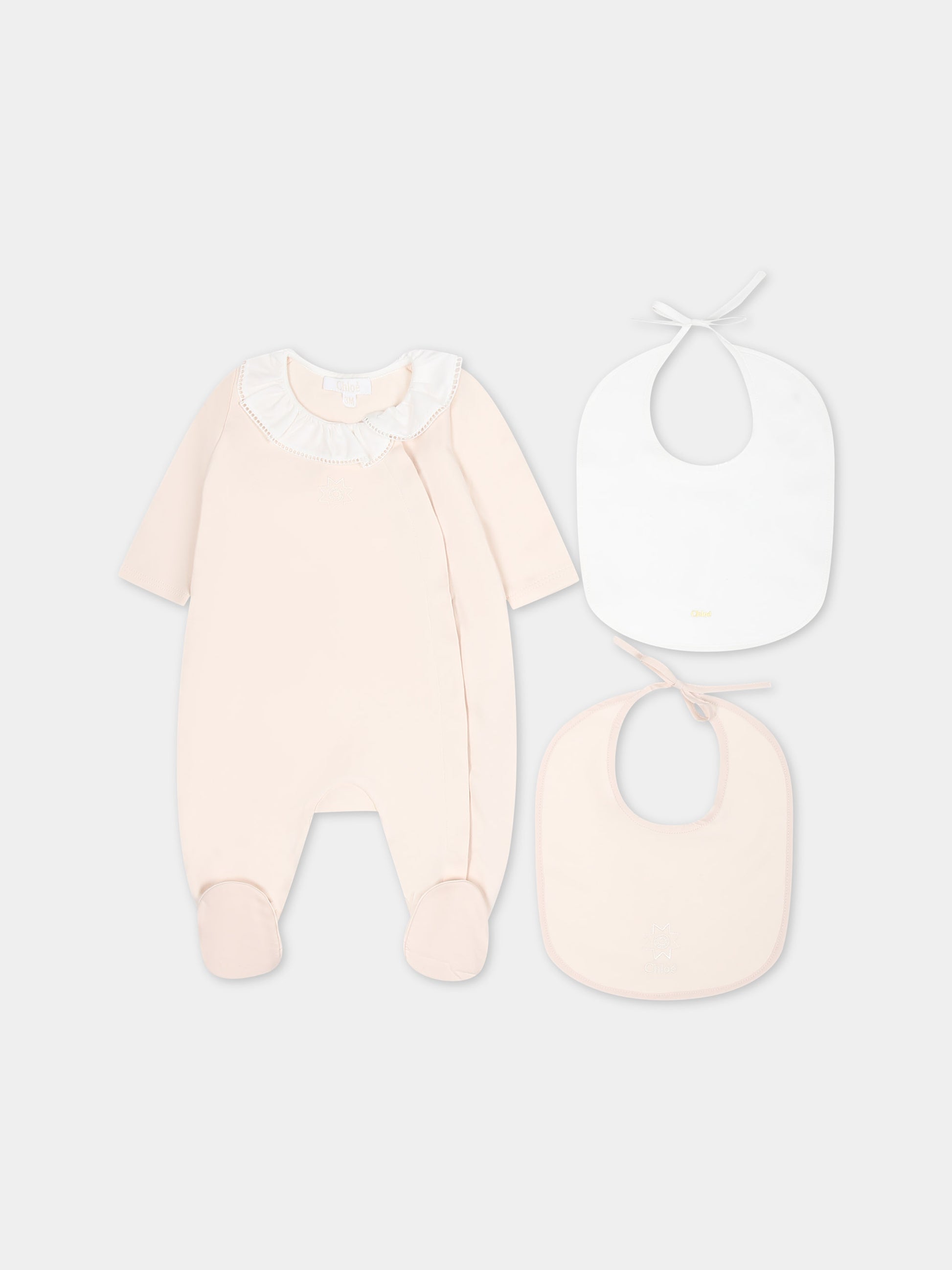 Set tutina rosa per neonata,Chloé Kids,C20156 440