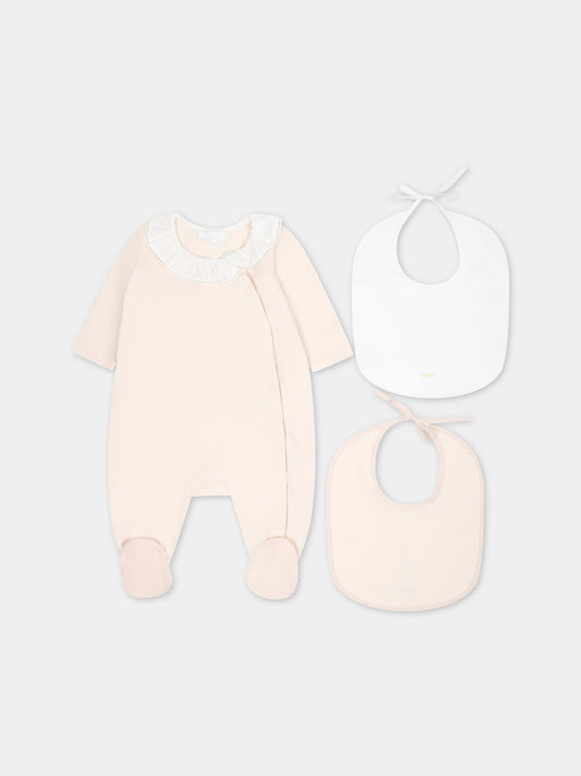 Set tutina rosa per neonata,Chloé Kids,C20156 440