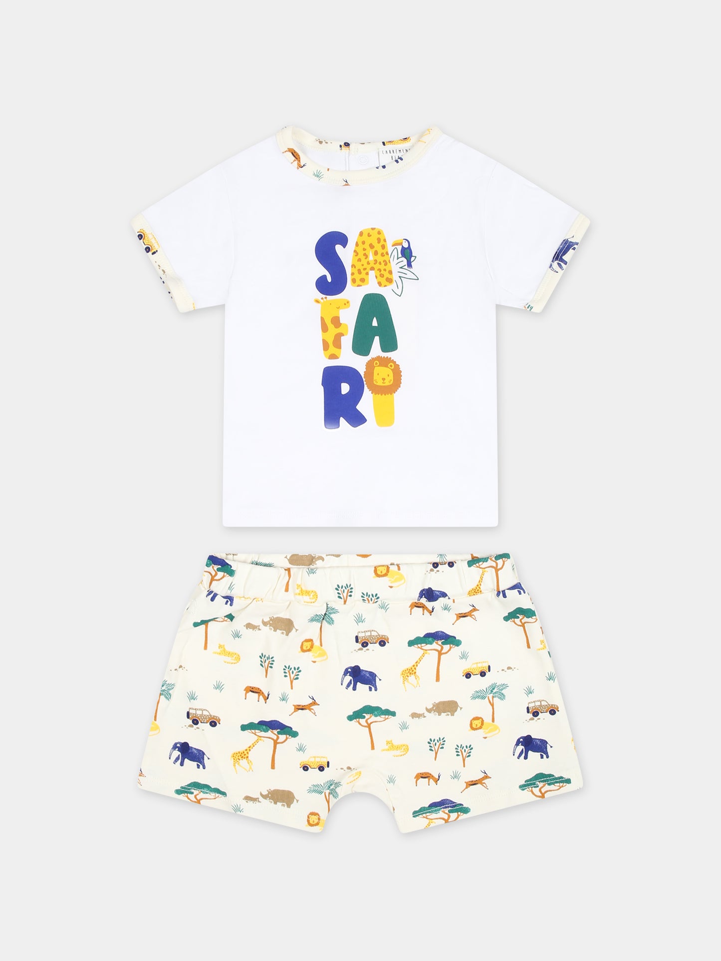 Completo multicolor per neonato con fantasia all-over,Carrement Beau,Y30045 N01