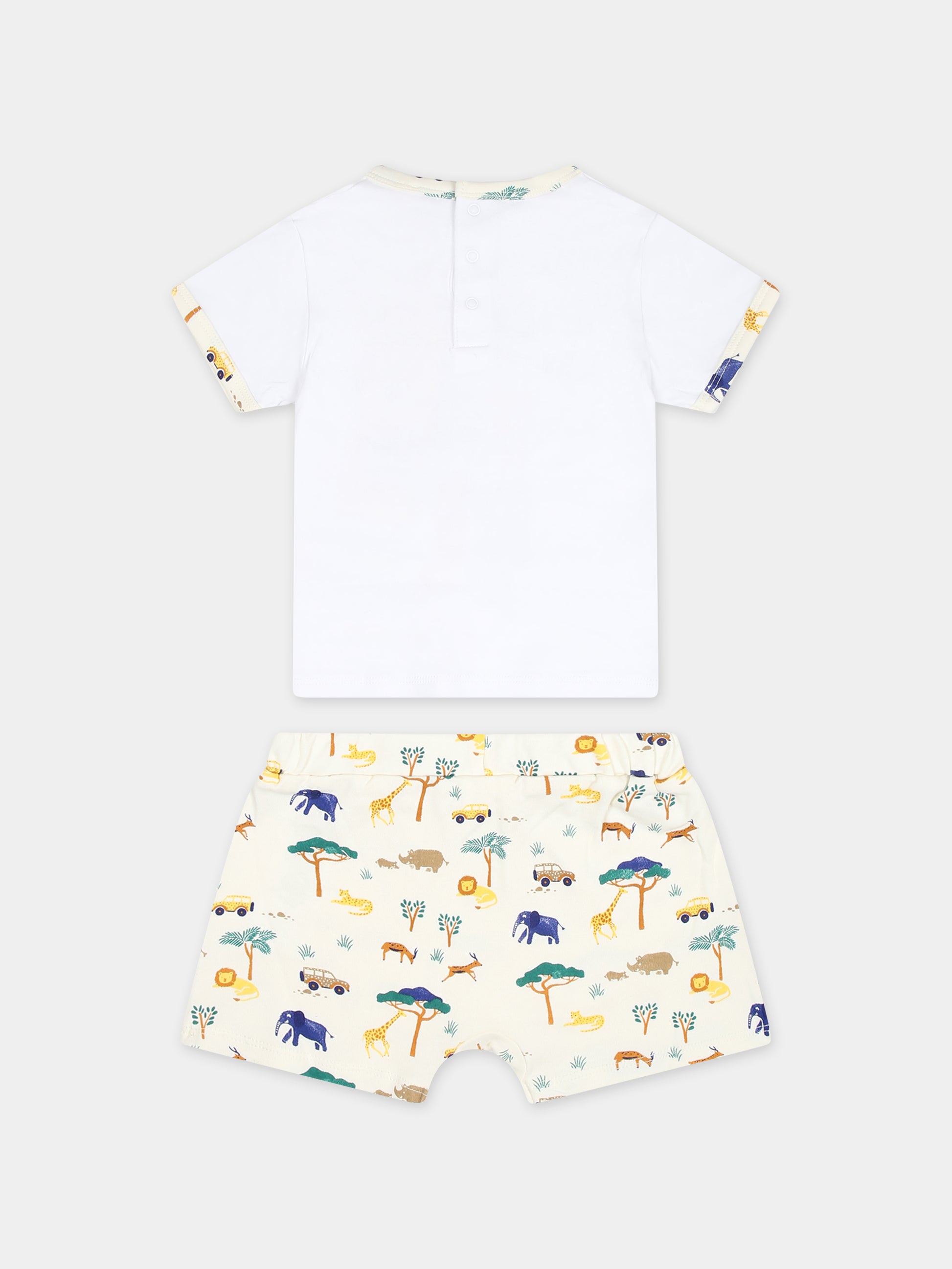 Completo multicolor per neonato con fantasia all-over,Carrement Beau,Y30045 N01