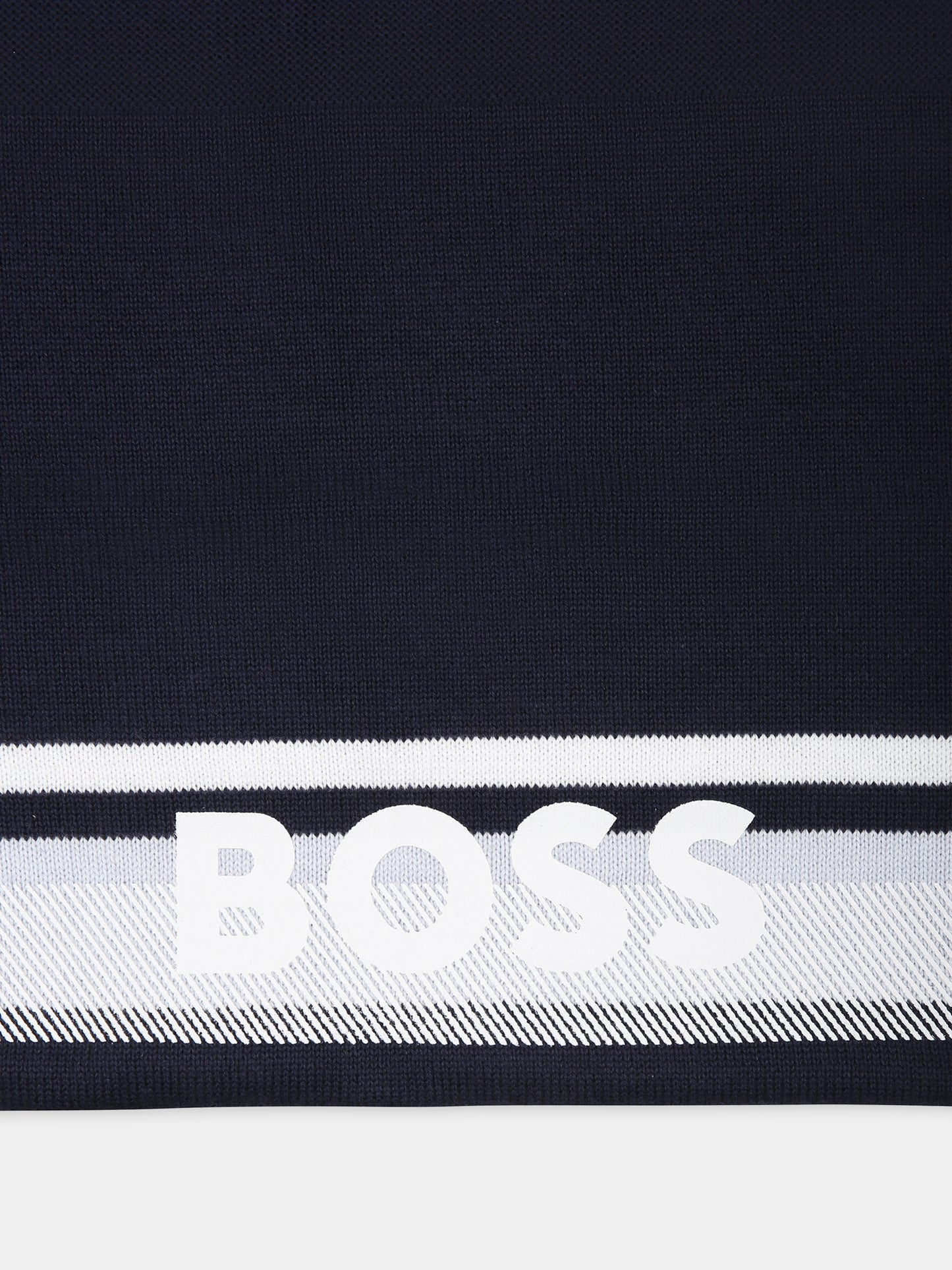 Coperta blu per neonato con logo,Boss,J50936 849