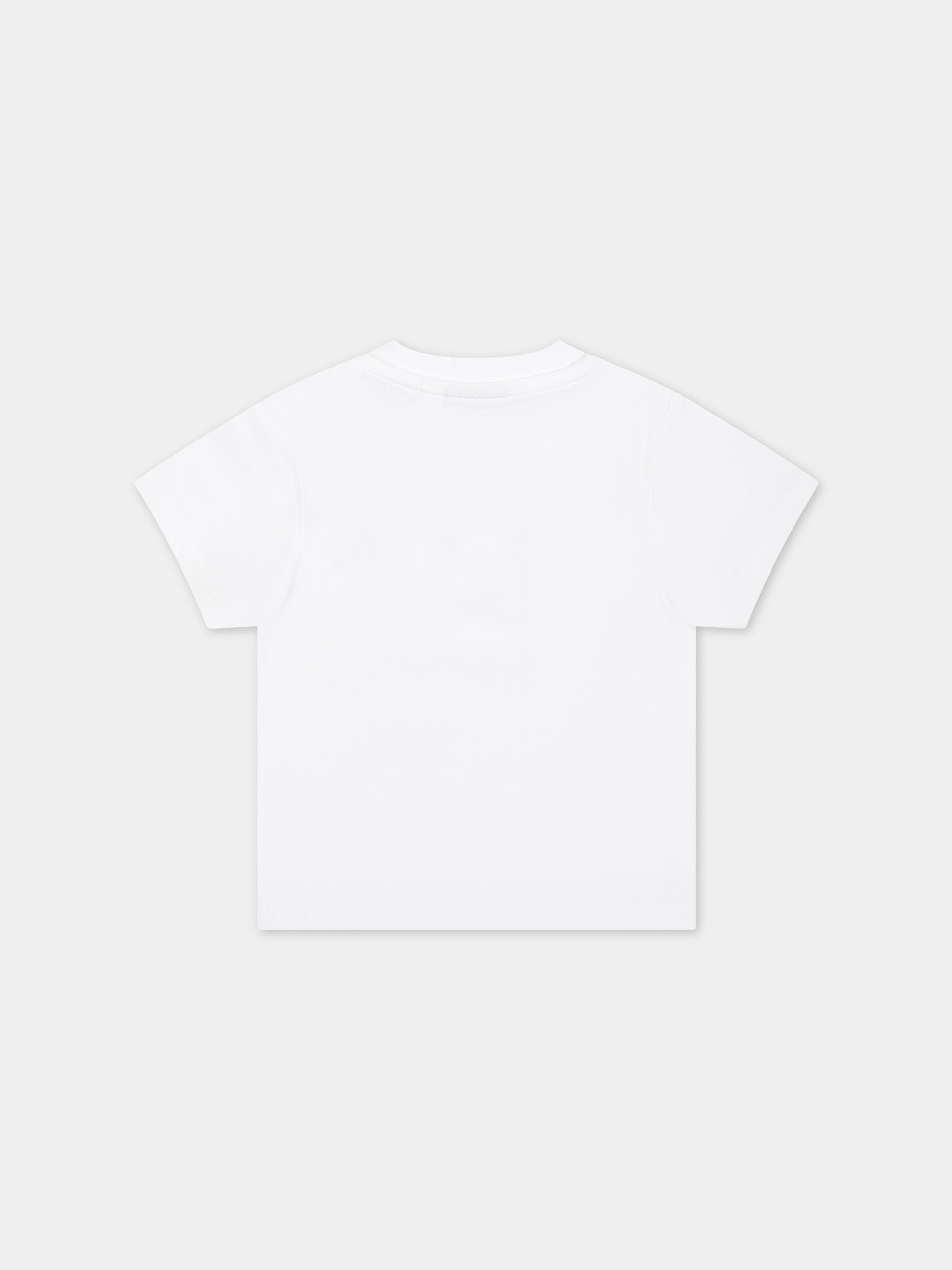 T-shirt bianca per neonato con logo,Boss,J50783 N03