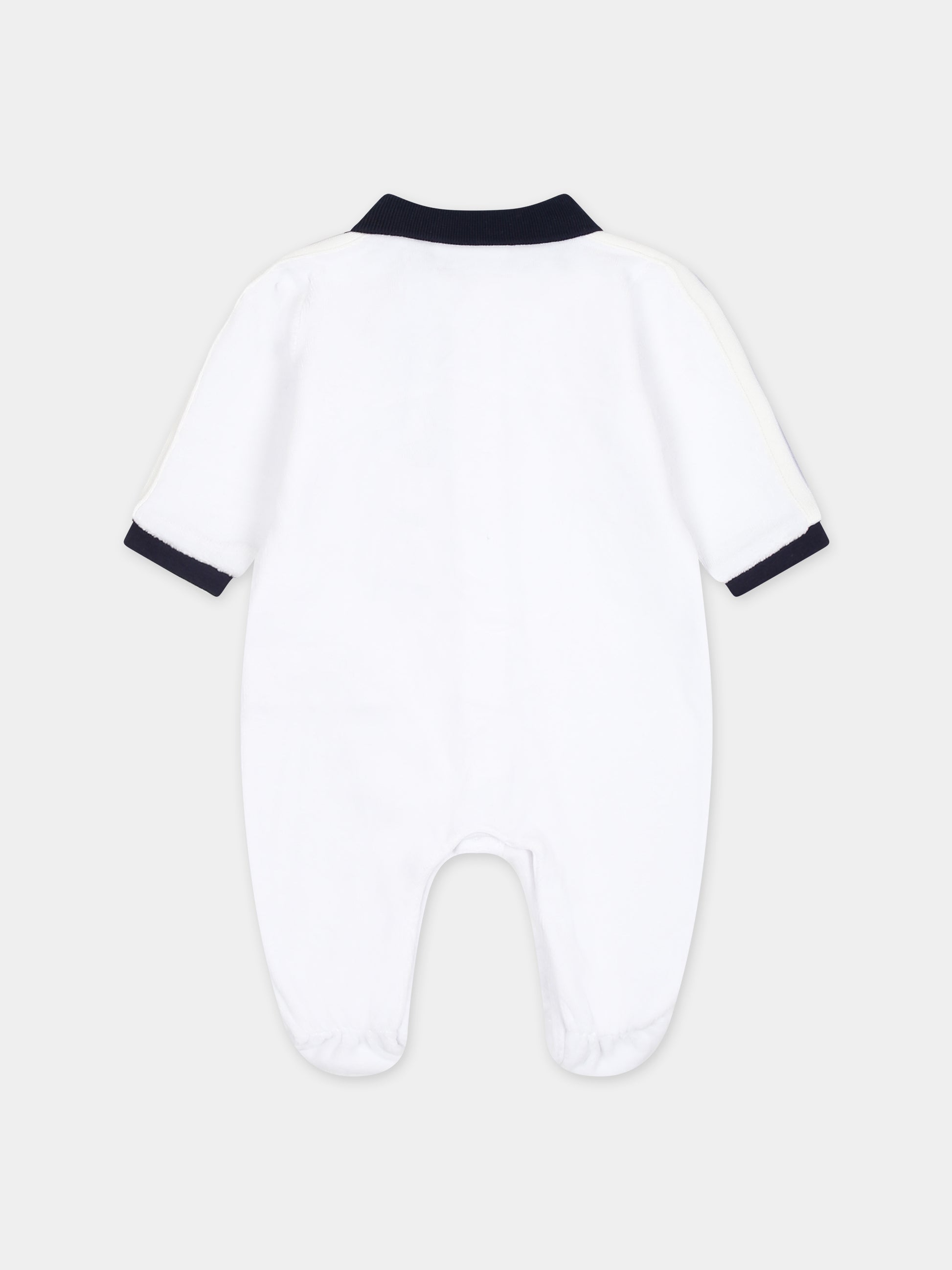 Tutina bianca per neonato con logo,Boss,J50905 10P