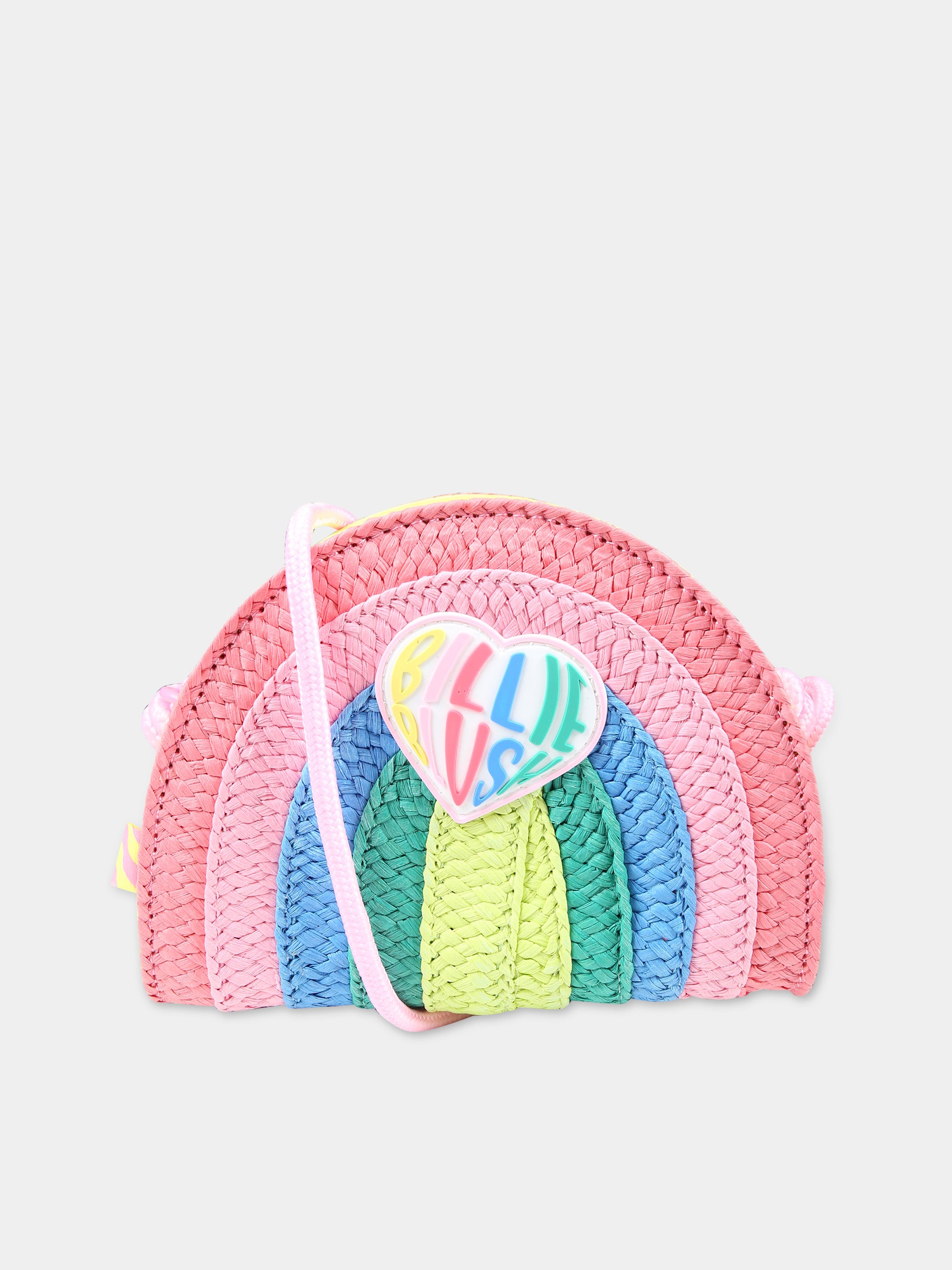 Borsa casual multicolor per bambina a forma di arcobaleno,Billieblush,U20357 499