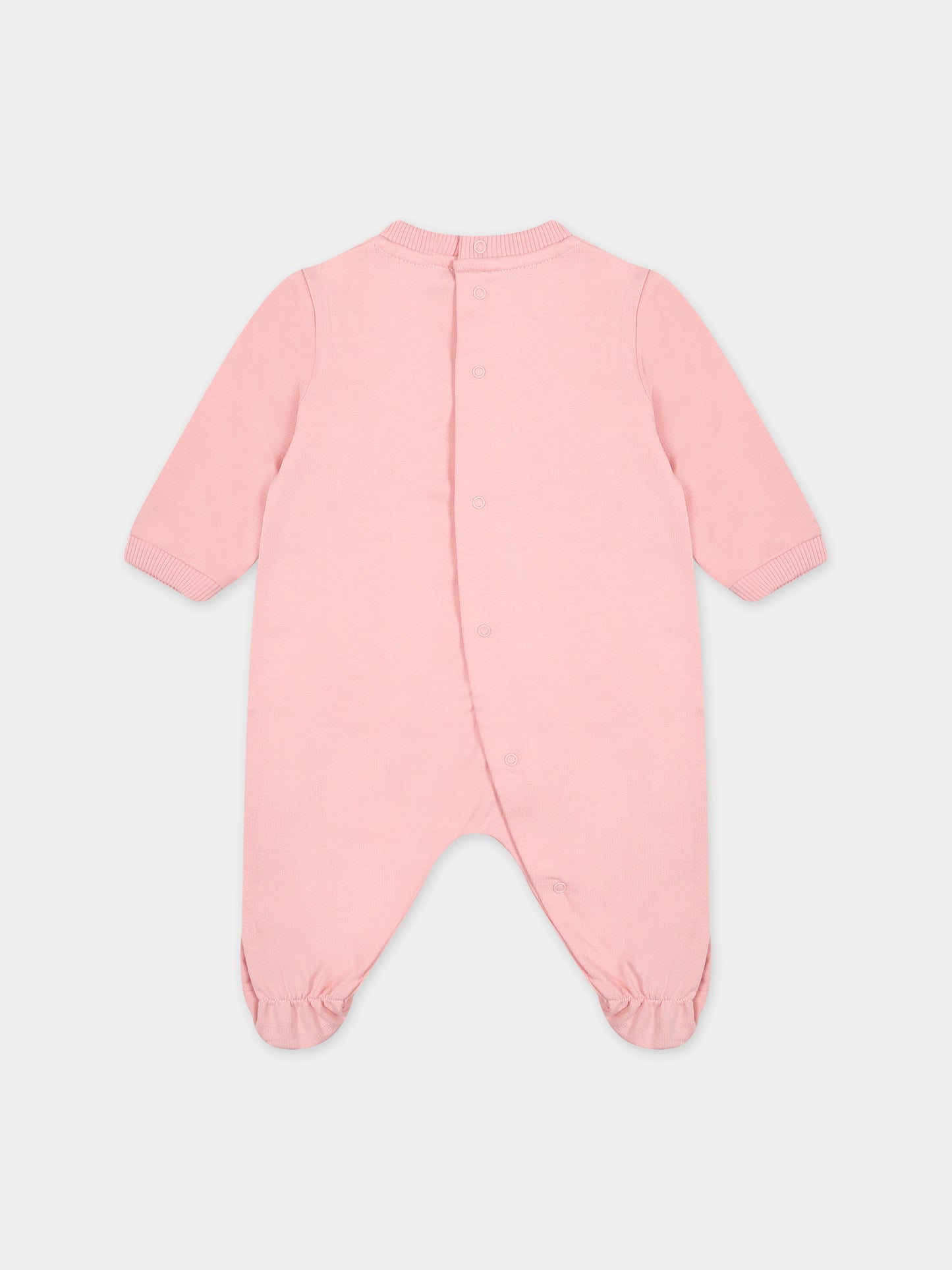 Tutina rosa per neonata con Teddy Bear e girandola multicolor,Moschino Kids,MUT03V LCA19 50209