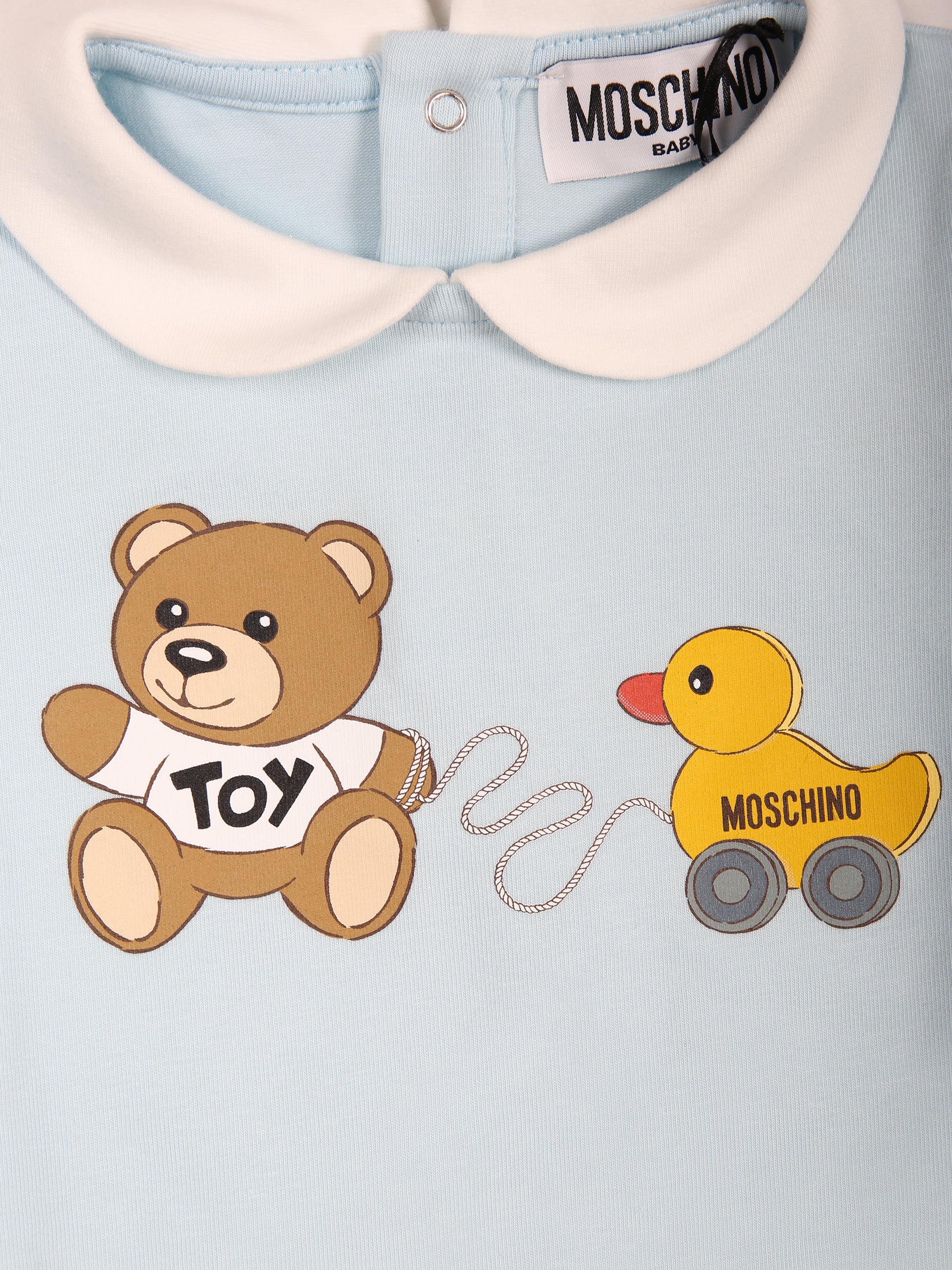 Set celeste per neonato con Teddy Bear,Moschino Kids,MMY056 LBA00 40304