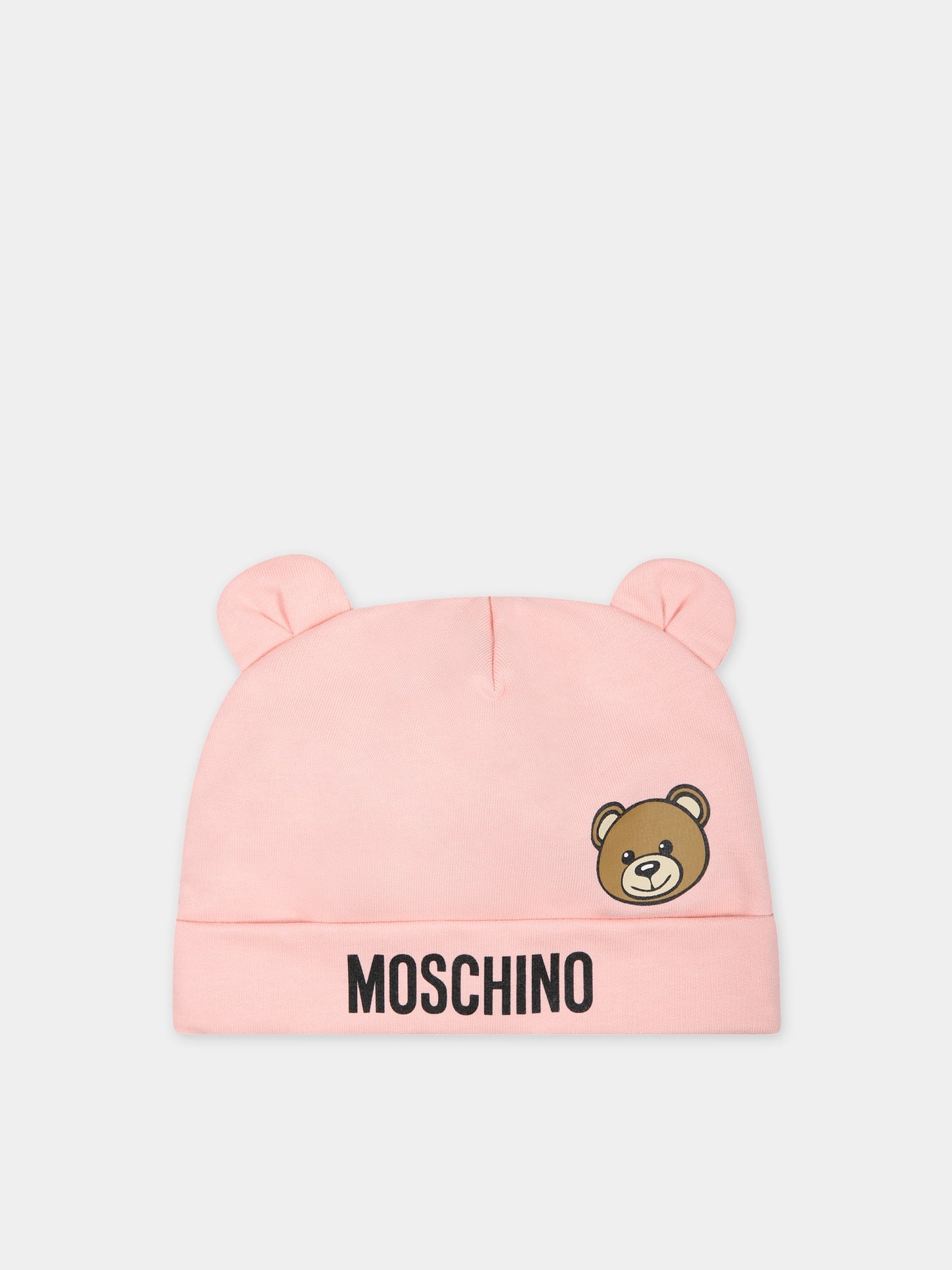 Set rosa per neonata con Teddy Bear,Moschino Kids,MUY067 LCA19 50209