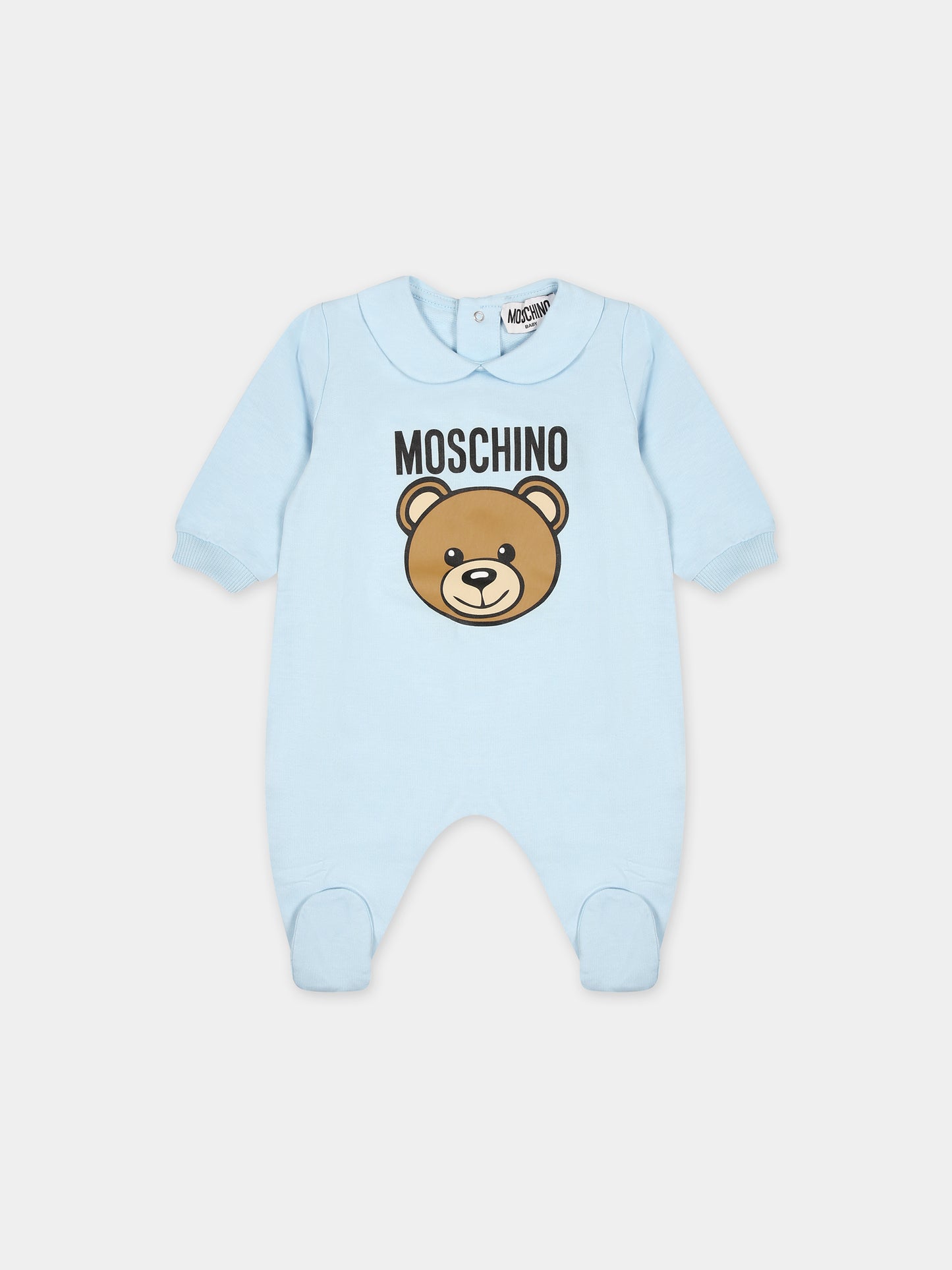 Set celeste per neonato con Teddy Bear,Moschino Kids,MUY067 LCA19 40304