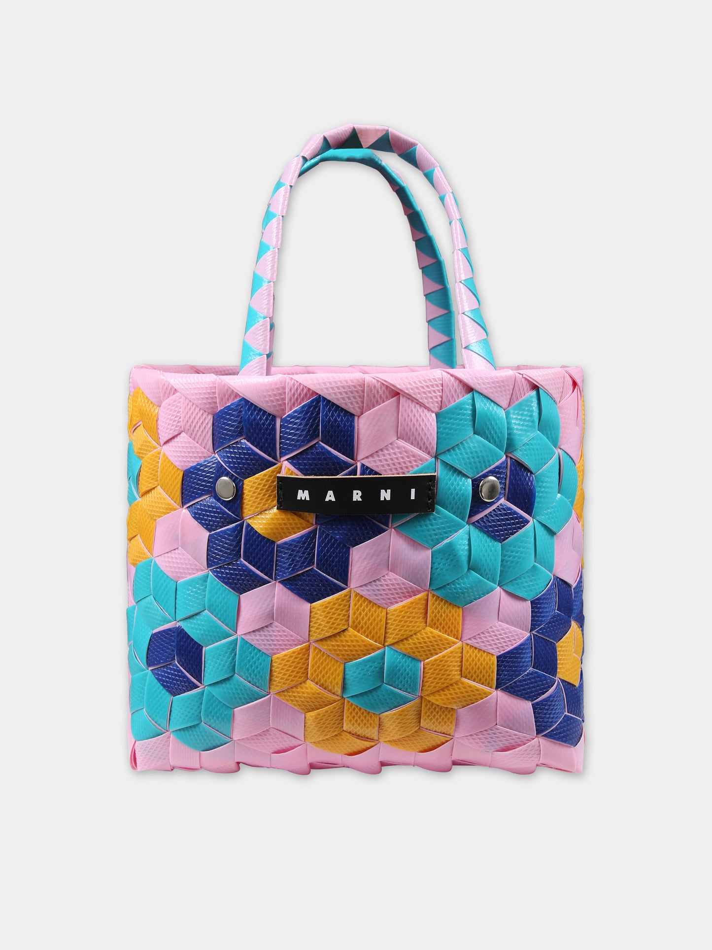 Borsa multicolor per bambina con logo,Marni Kids,M01157 M00IW MW77F 0M340