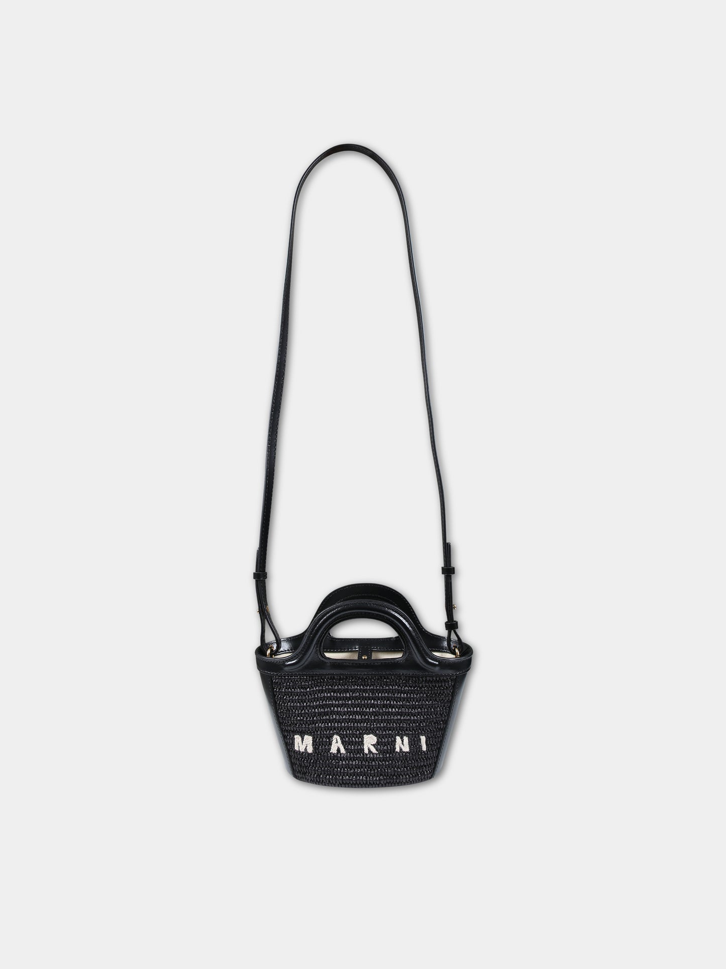 Borsa nera per bambina con logo,Marni Kids,M01161 P3860 00N99