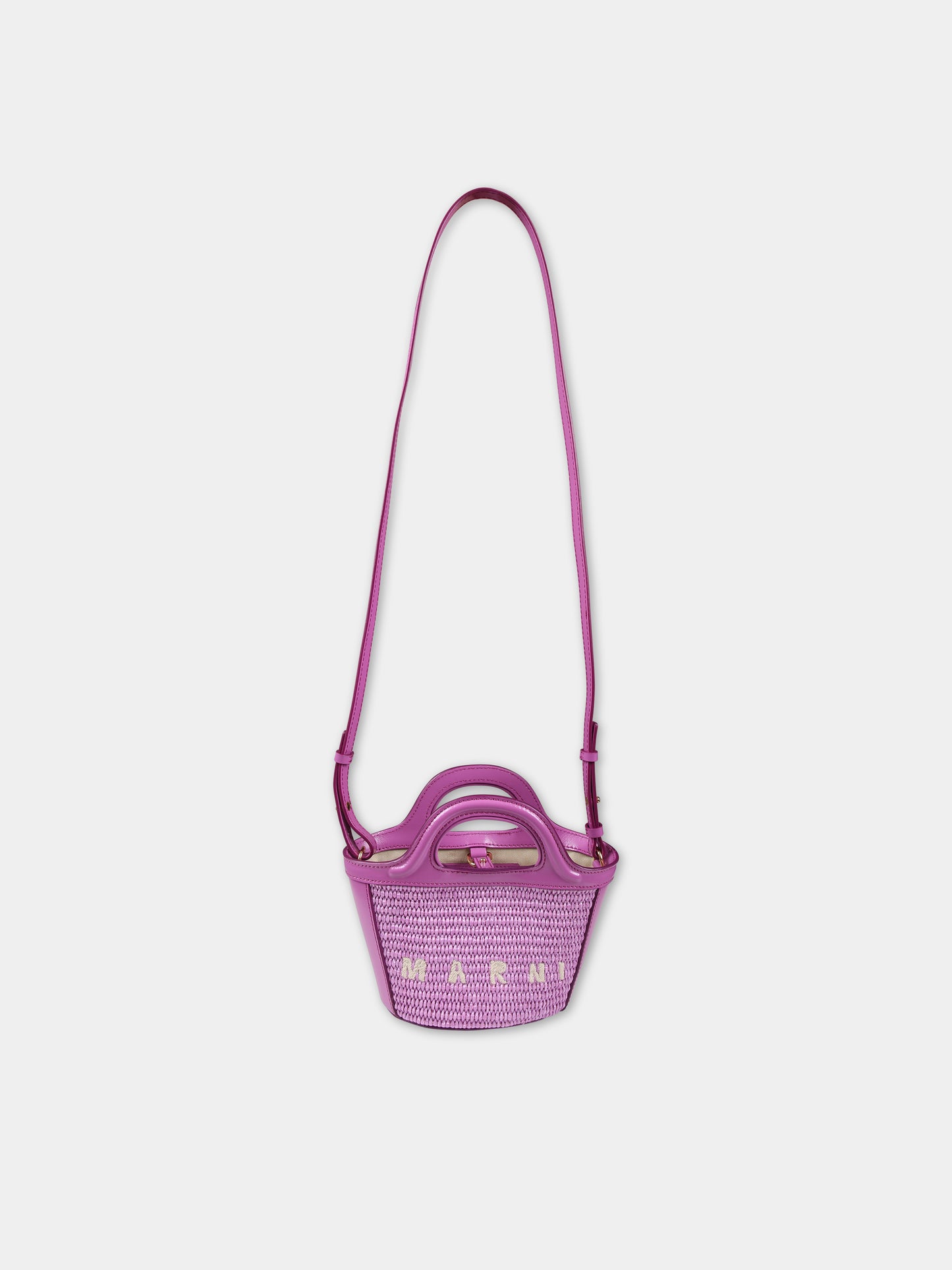 Borsa viola per bambina con logo,Marni Kids,M01161 P3860 00C04