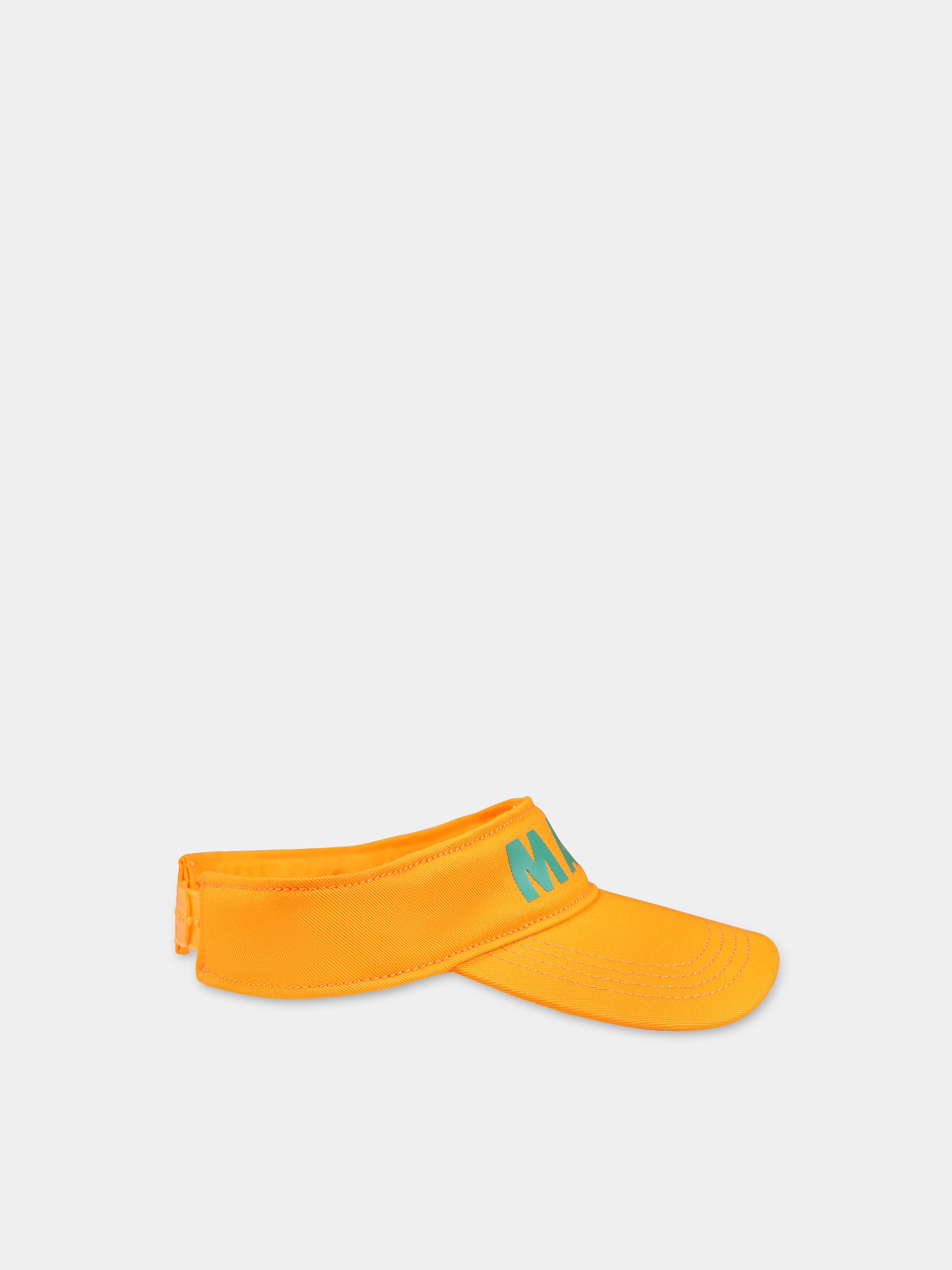 Cappello con visiera arancione per bambina,Marni Kids,M01117 M00J2 MF30U 0M429