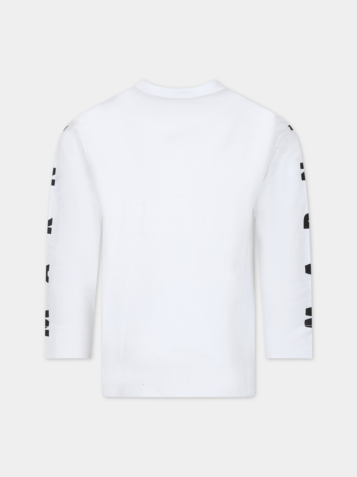 T-shirt bianca per bambini con logo,Marni Kids,M01066 M00NE MT170U 0M100