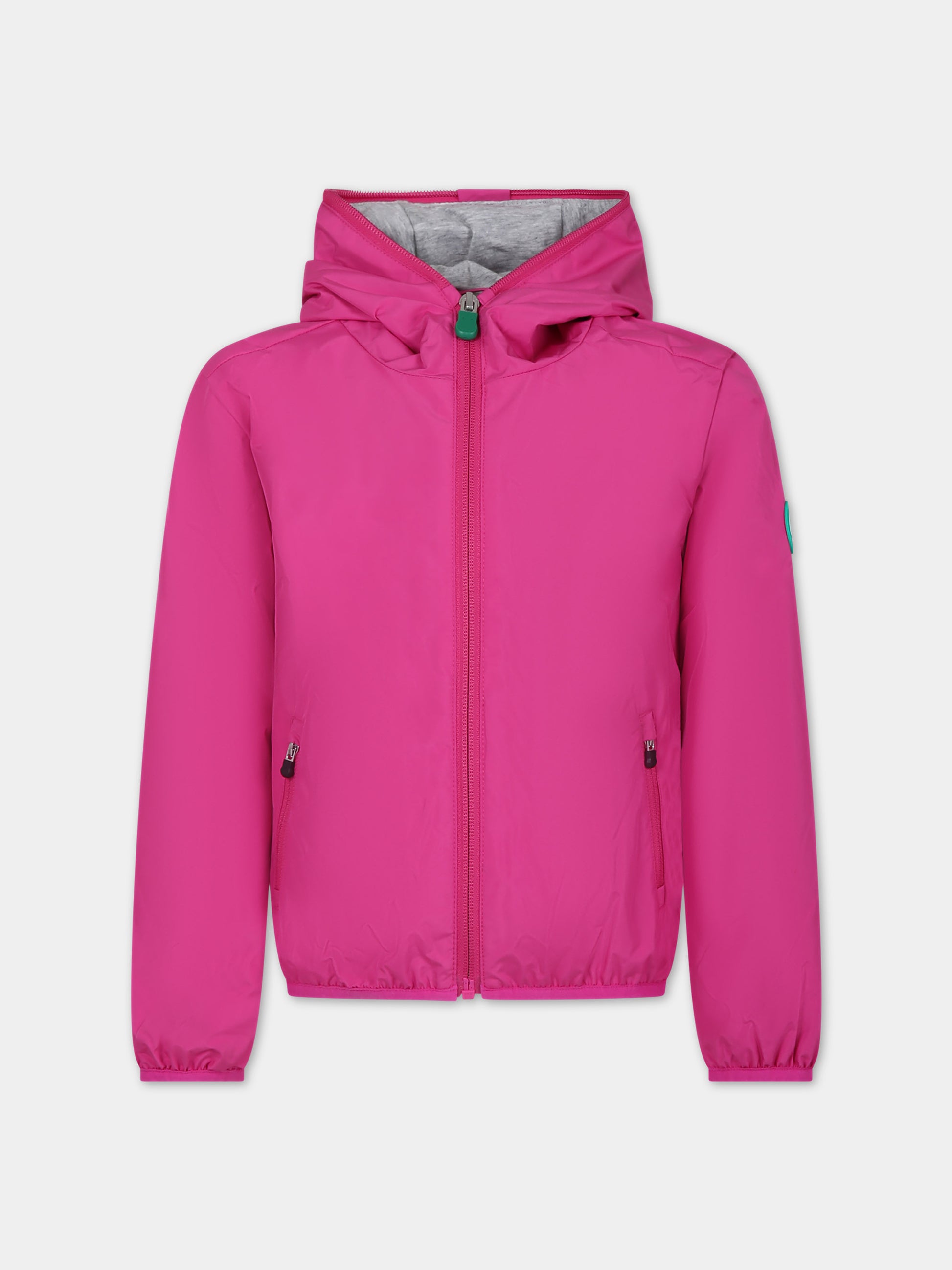 Giacca a vento Jules fucsia per bambina,Save The Duck Kids,J30036X WIND18 80037
