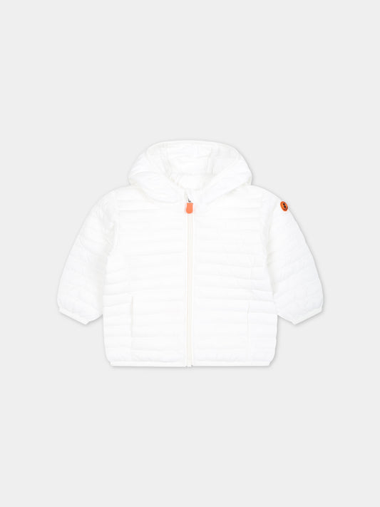 Piumino Nene bianco per neonato con logo,Save The Duck Kids,I30003X GIGA18 00000
