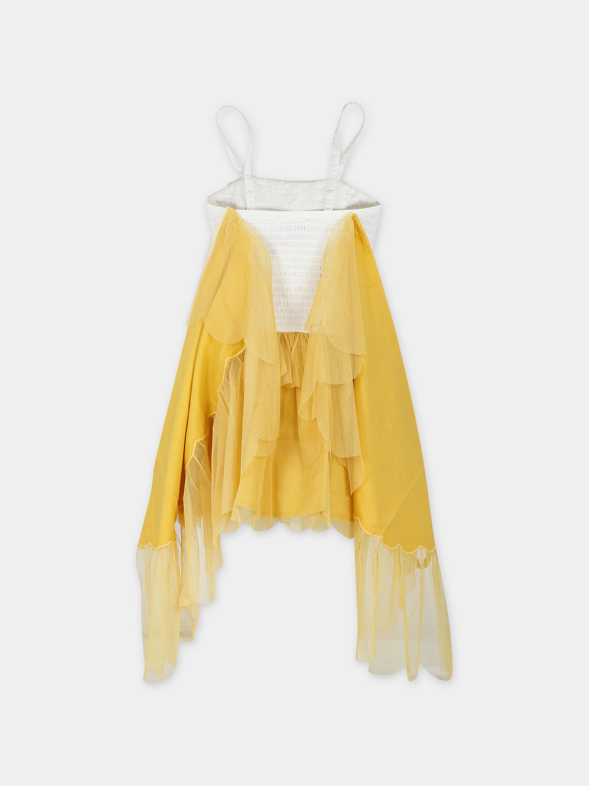 Vestito giallo per bambina con api,Stella Mccartney Kids,TU1C22 Z1119 230