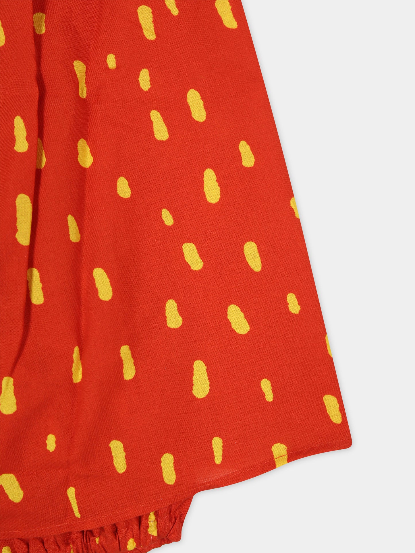 Vestito rosso per neonata con stampa all-over,Stella Mccartney Kids,TU1051 Z1588 421GL