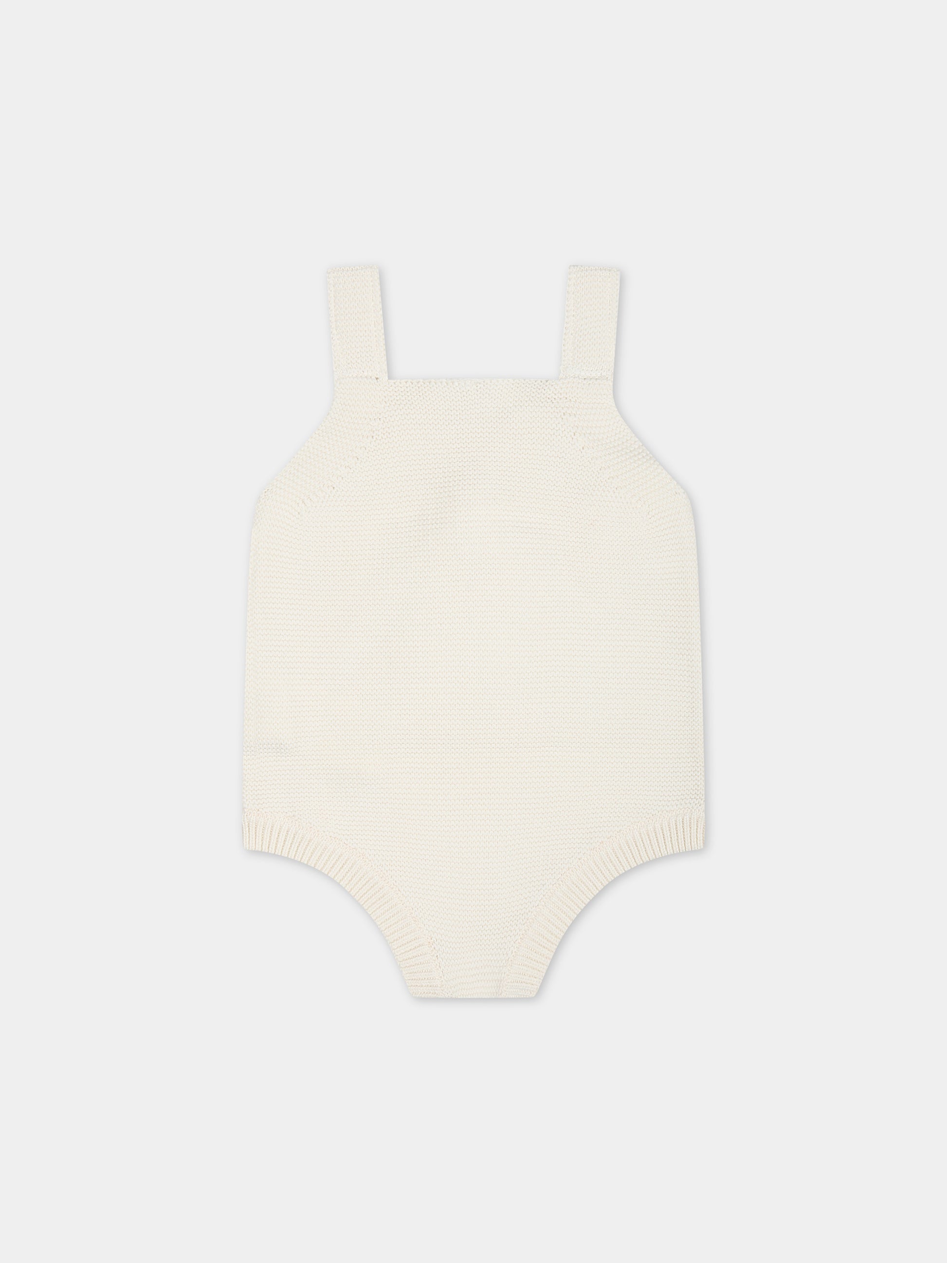 Body avorio per neonati con coccinella,Stella Mccartney Kids,TUA562 Z1877 101