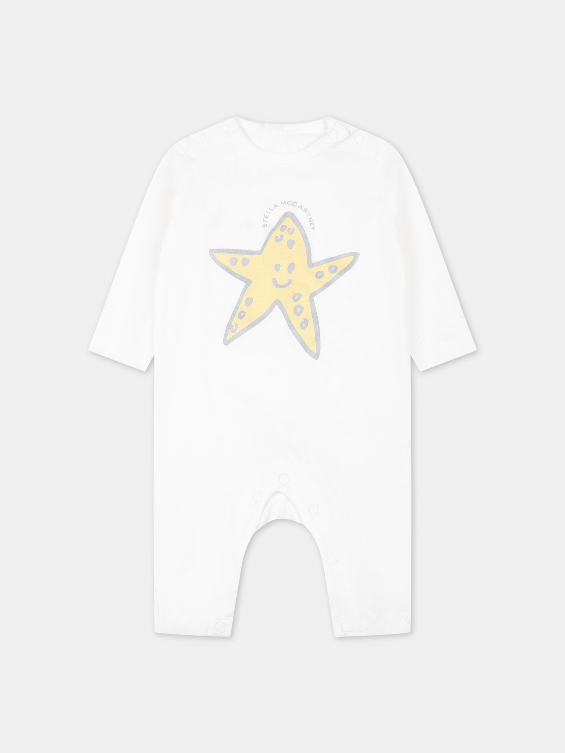 Set tutine avorio per neonati con stelle marine,Stella Mccartney Kids,TUB529 Z1788 101MC