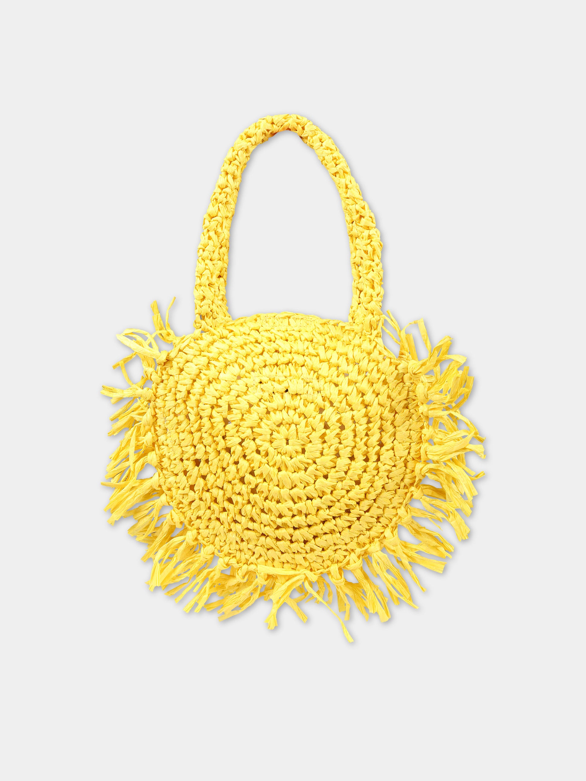 Borsa casual gialla per bambina a forma di sole,Stella Mccartney Kids,TU0B38 Z1924 226