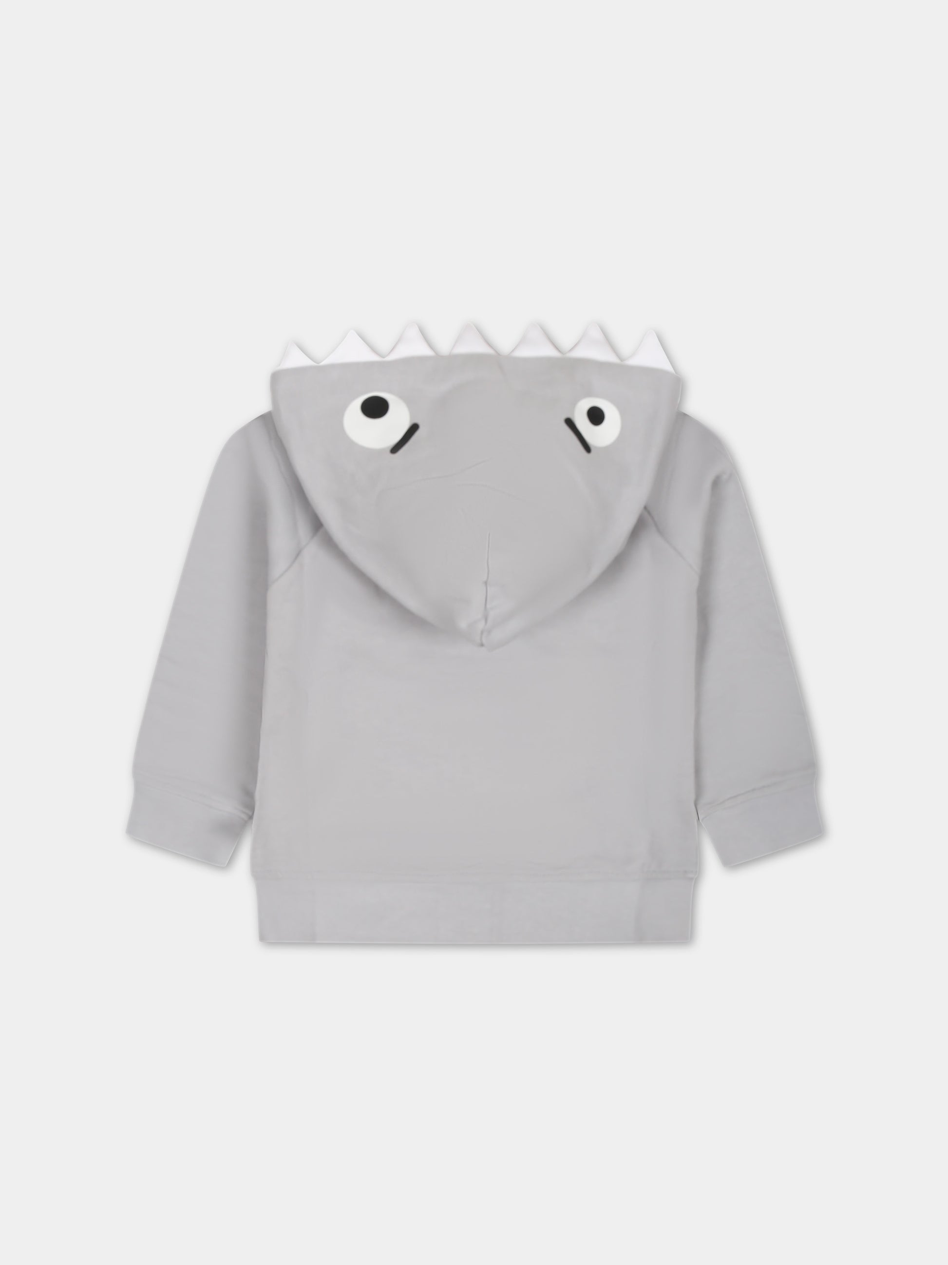 Felpa grigia per neonato con stampa,Stella Mccartney Kids,TU4610 Z0499 906