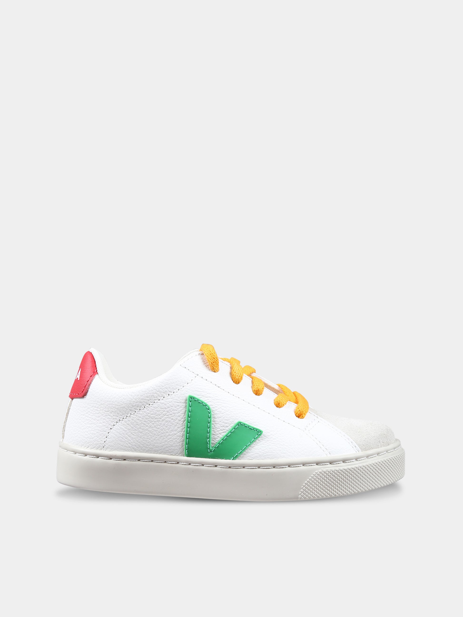 Sneakers bianche per bambini con logo,Veja,RS0503633C