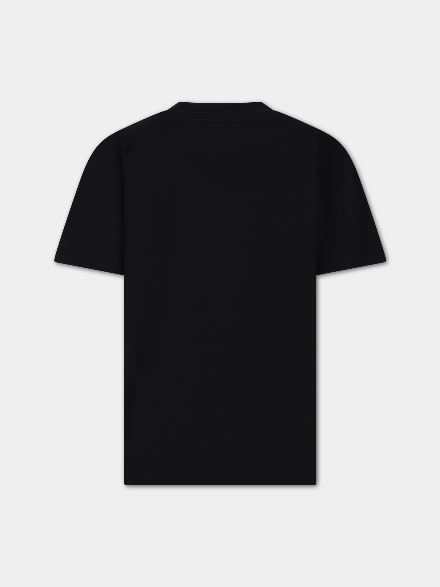 T-shirt nera per bambini con logo,Amiri,PS24KJL029 001