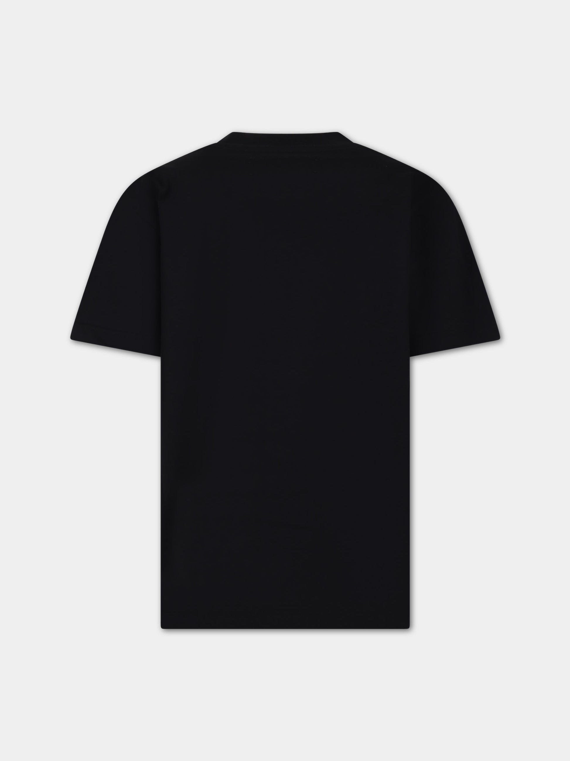 T-shirt nera per bambini con logo,Amiri,PS24KJL029 001