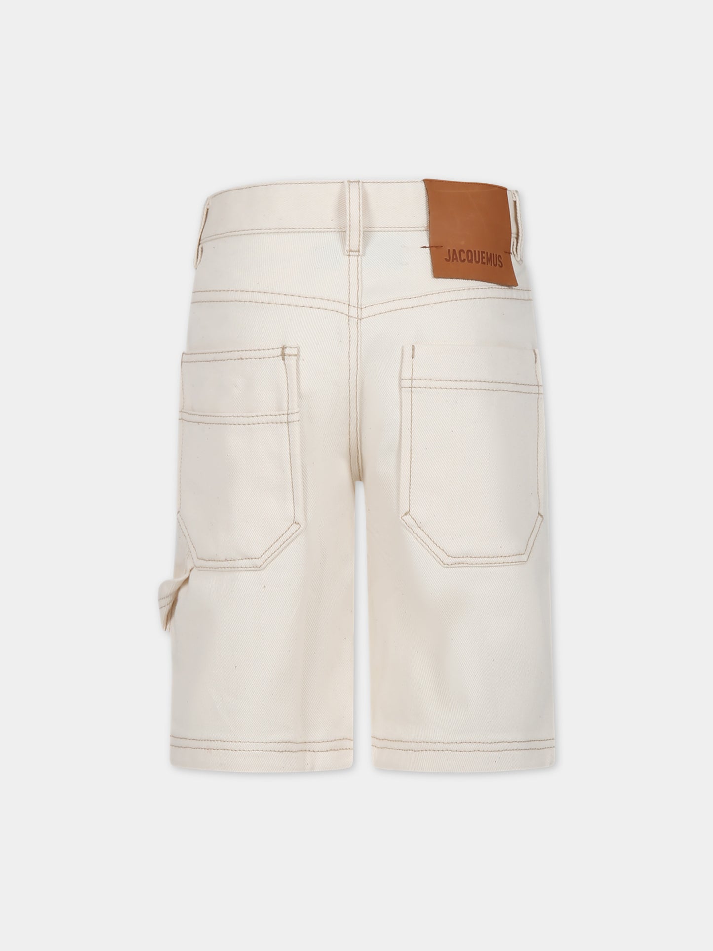 Shorts 'Le Short De Nimes' avorio per bambino,Jacquemus,Q00001 148