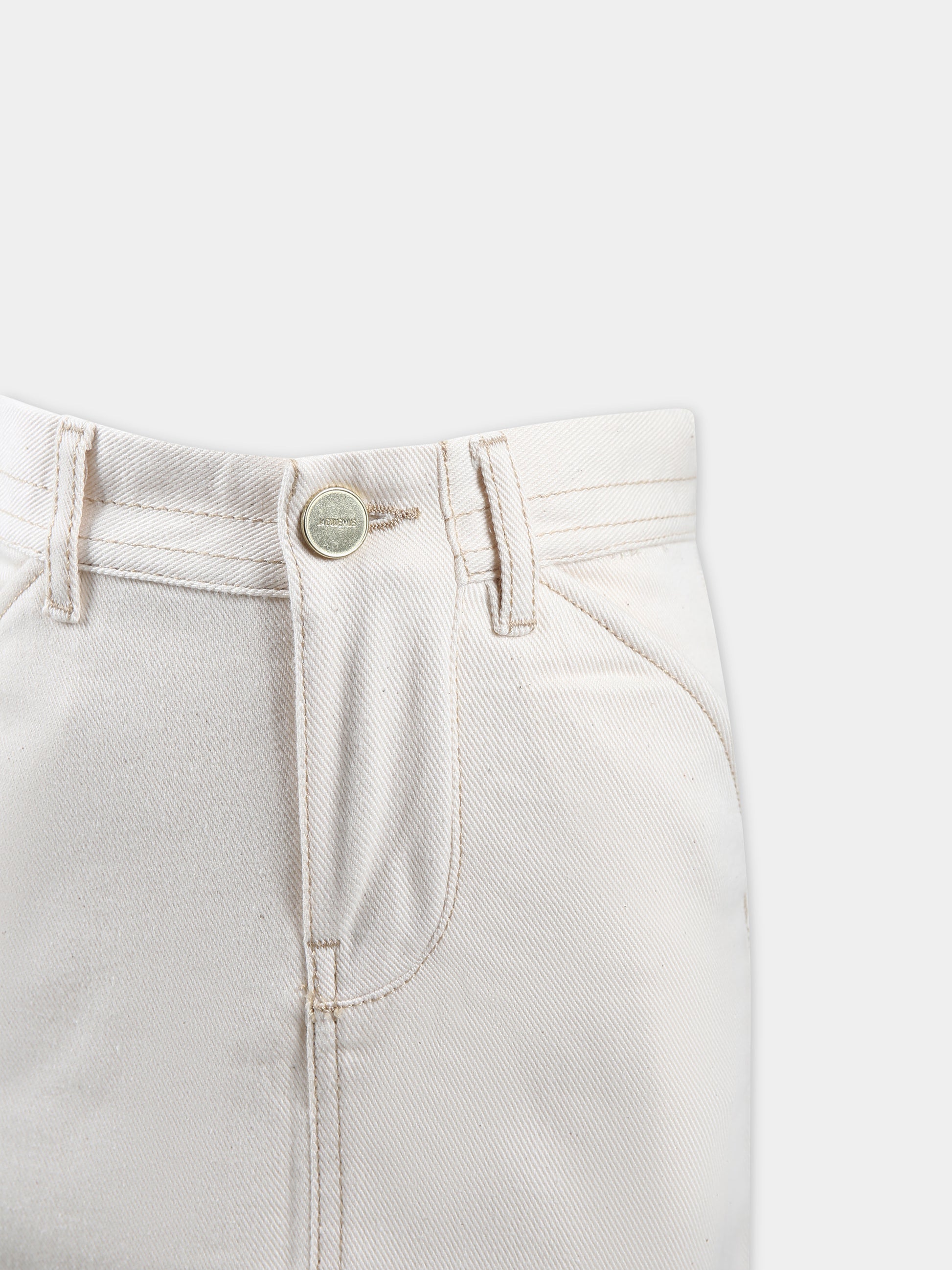 Gonna 'La Jupe De Nîmes' avorio per bambina,Jacquemus,Q00027 148