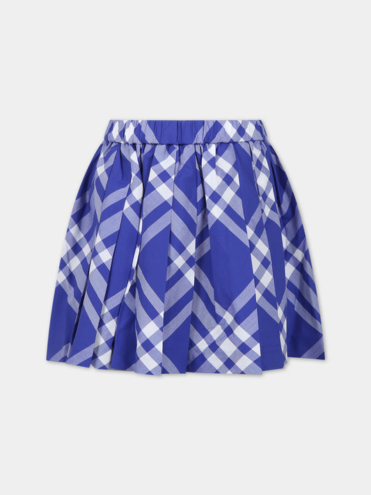 Gonna blu per bambina,Burberry Kids,8078339 B7369