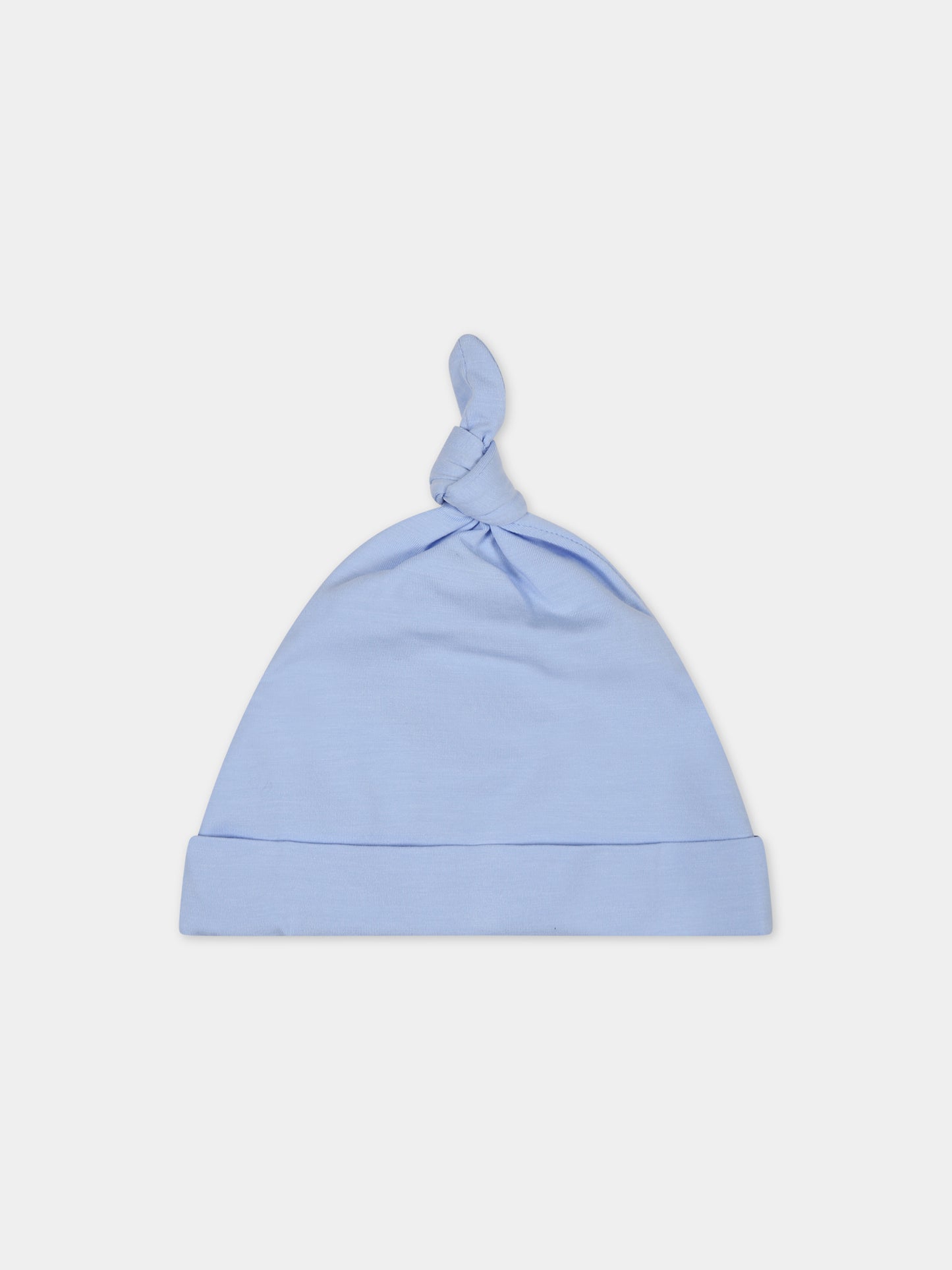 Set celeste per neonato con logo,Burberry Kids,8070278 B1955