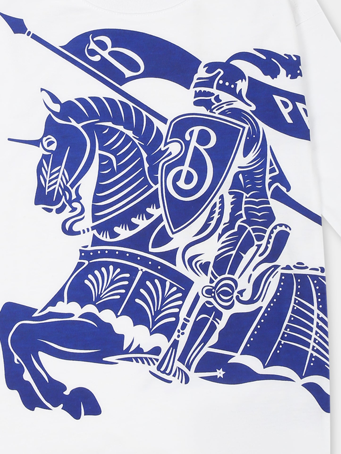 Tutina bianca per neonati con stampa,Burberry Kids,8078069 A1464