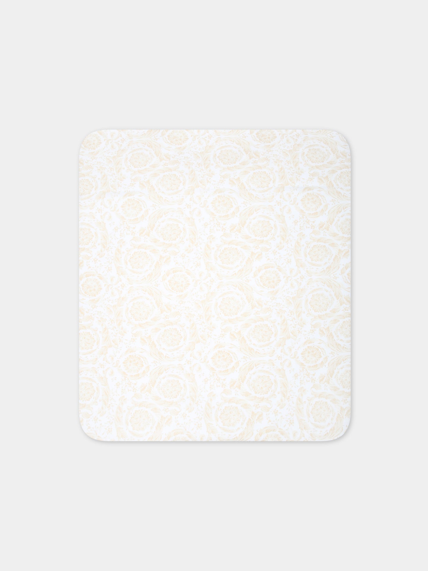 Coperta beige per neonata con stampa barocco,Versace,1000092 1A09524 2WJ70