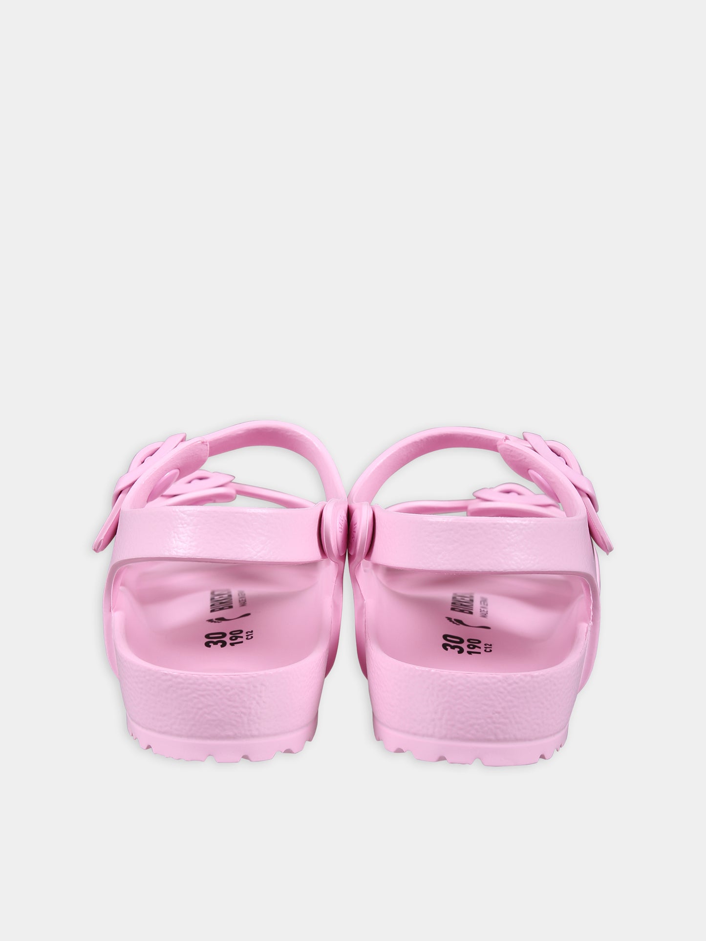 Sandali rosa Milano Eva per bambini con logo,Birkenstock,1027412 FONDANT PINK