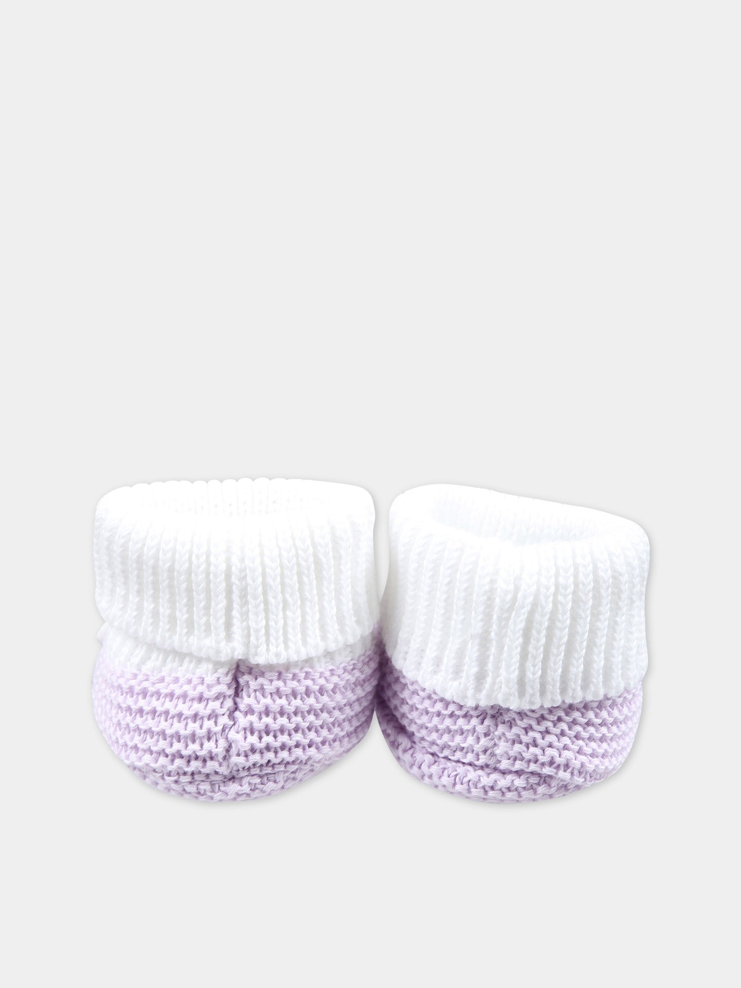 Babbucce glicine per neonata,Little Bear,8130 BIANCO/GLICINE