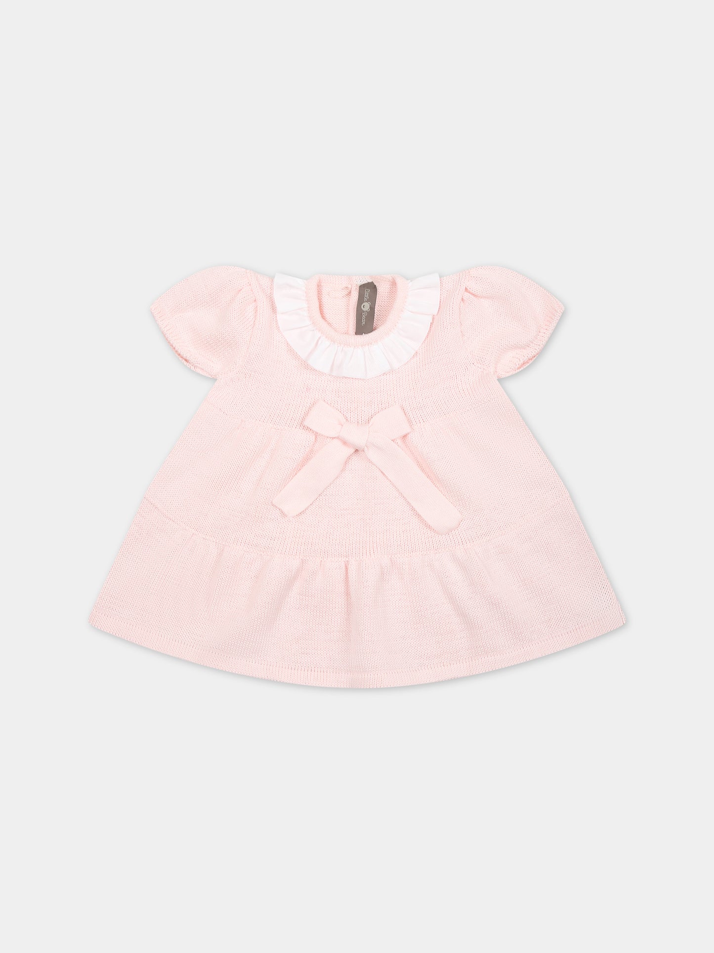 Vestito casual rosa per neonata,Little Bear,8014 CIPRIA