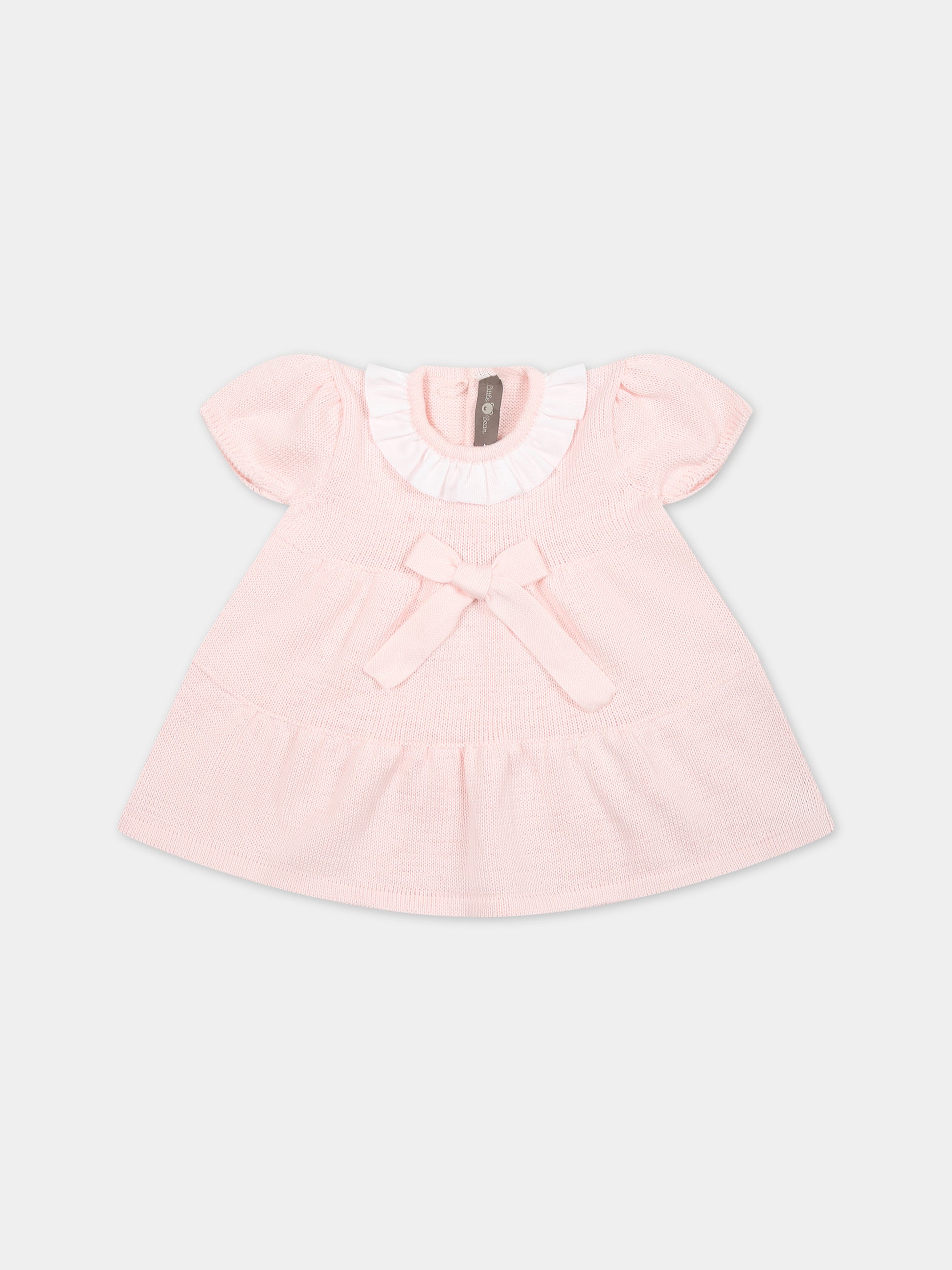 Vestito casual rosa per neonata,Little Bear,8014 CIPRIA