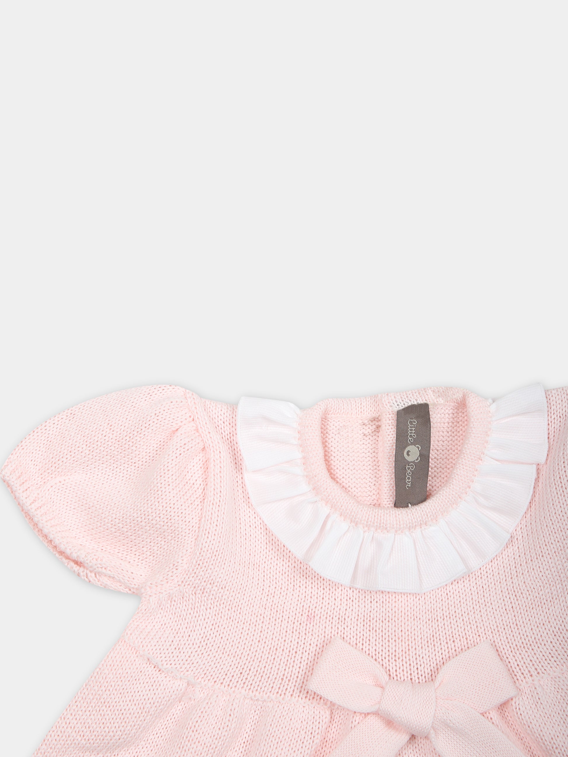 Vestito casual rosa per neonata,Little Bear,8014 CIPRIA