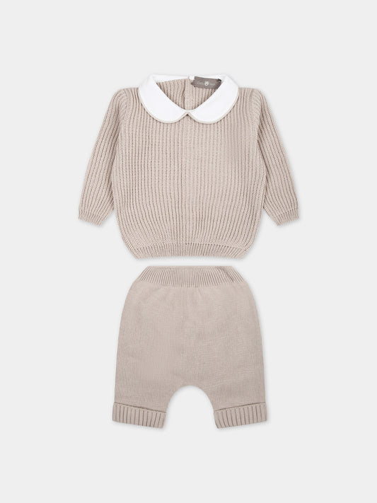 Completo nascita beige per neonati,Little Bear,8107 CORDA