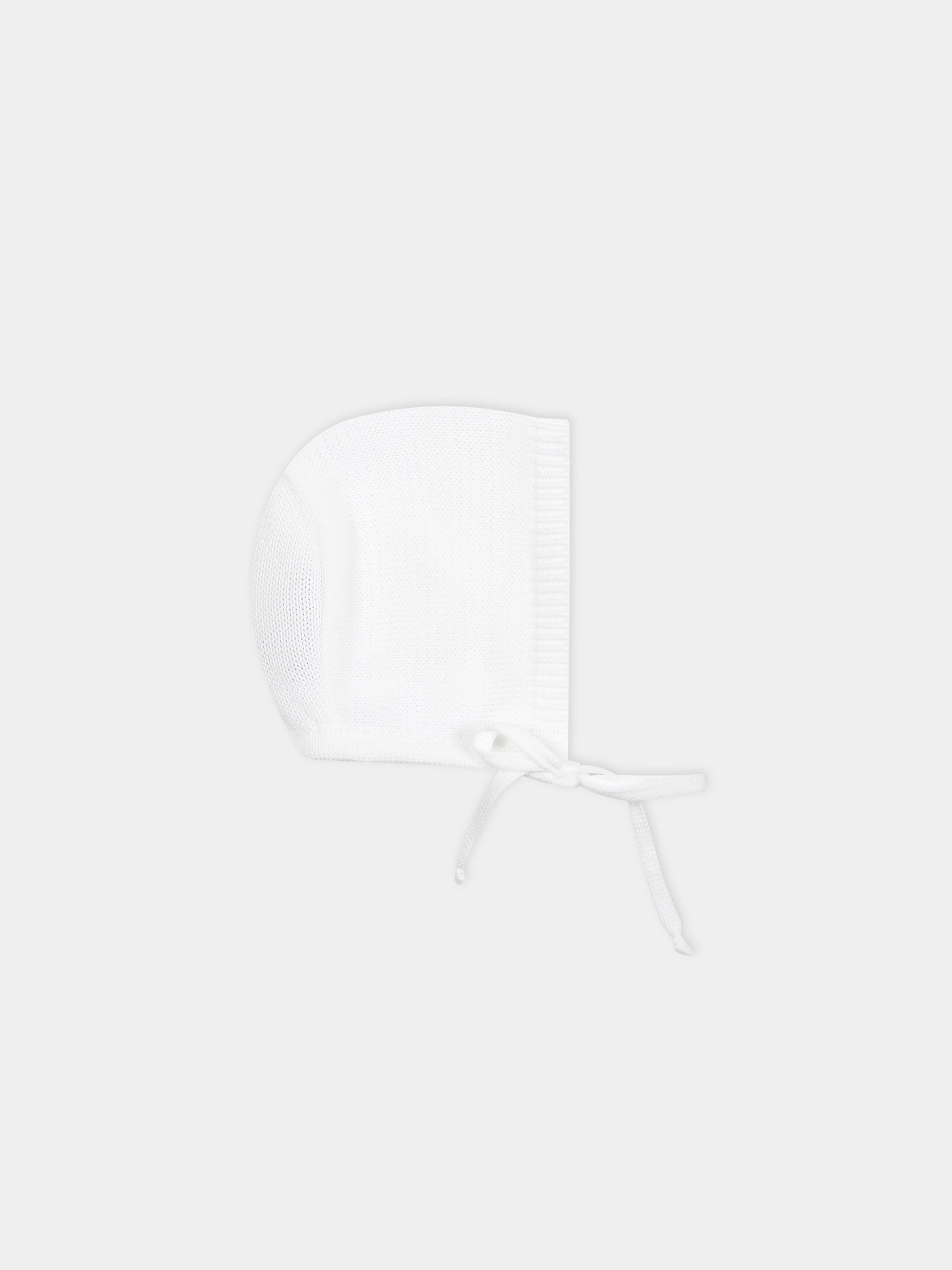 Cappello bianco per neonata,Little Bear,8129 BIANCO
