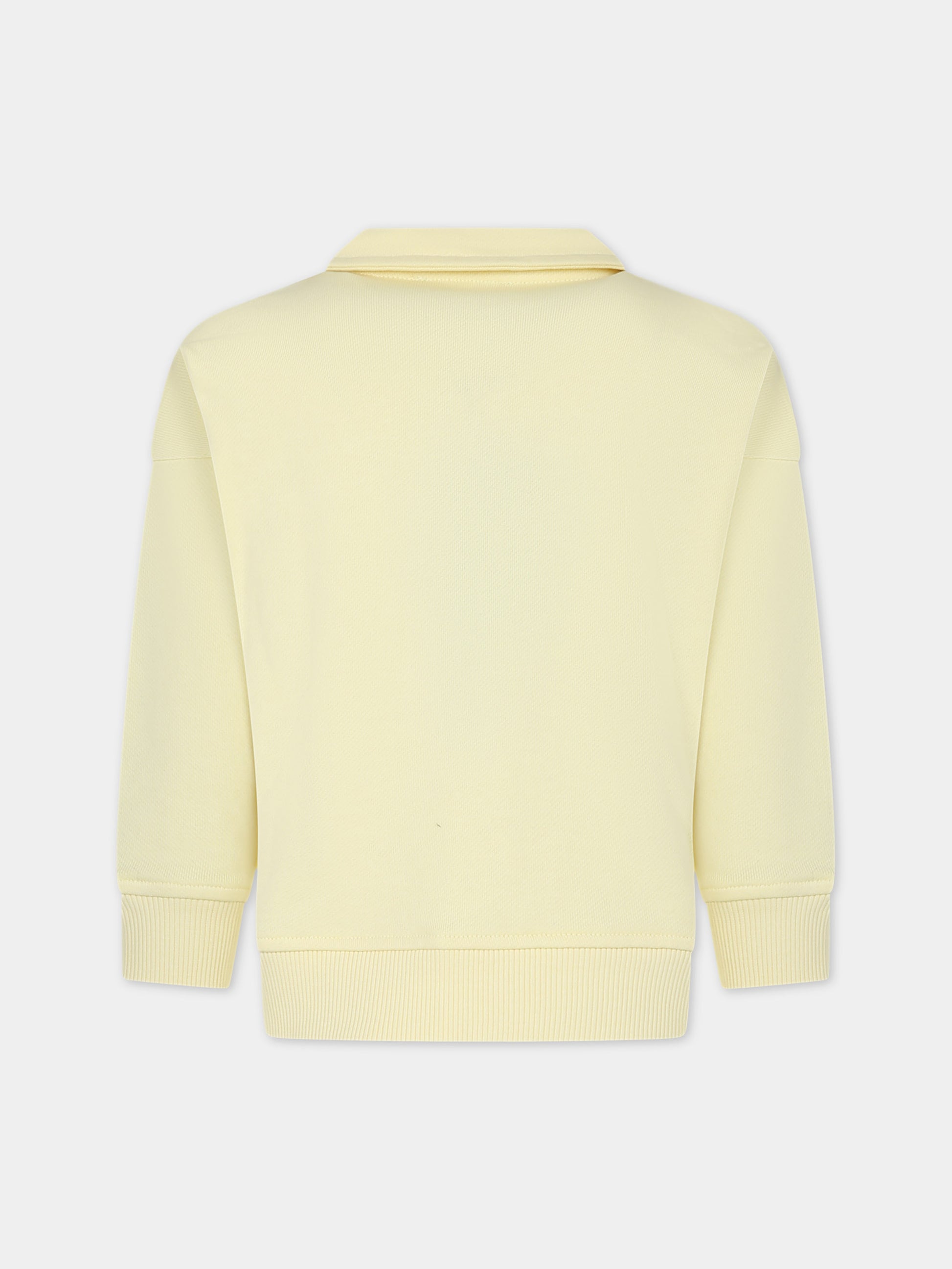 Felpa gialla per bambino con I Puffi,Armani Junior,3D4BJN 3J5GZ 0214