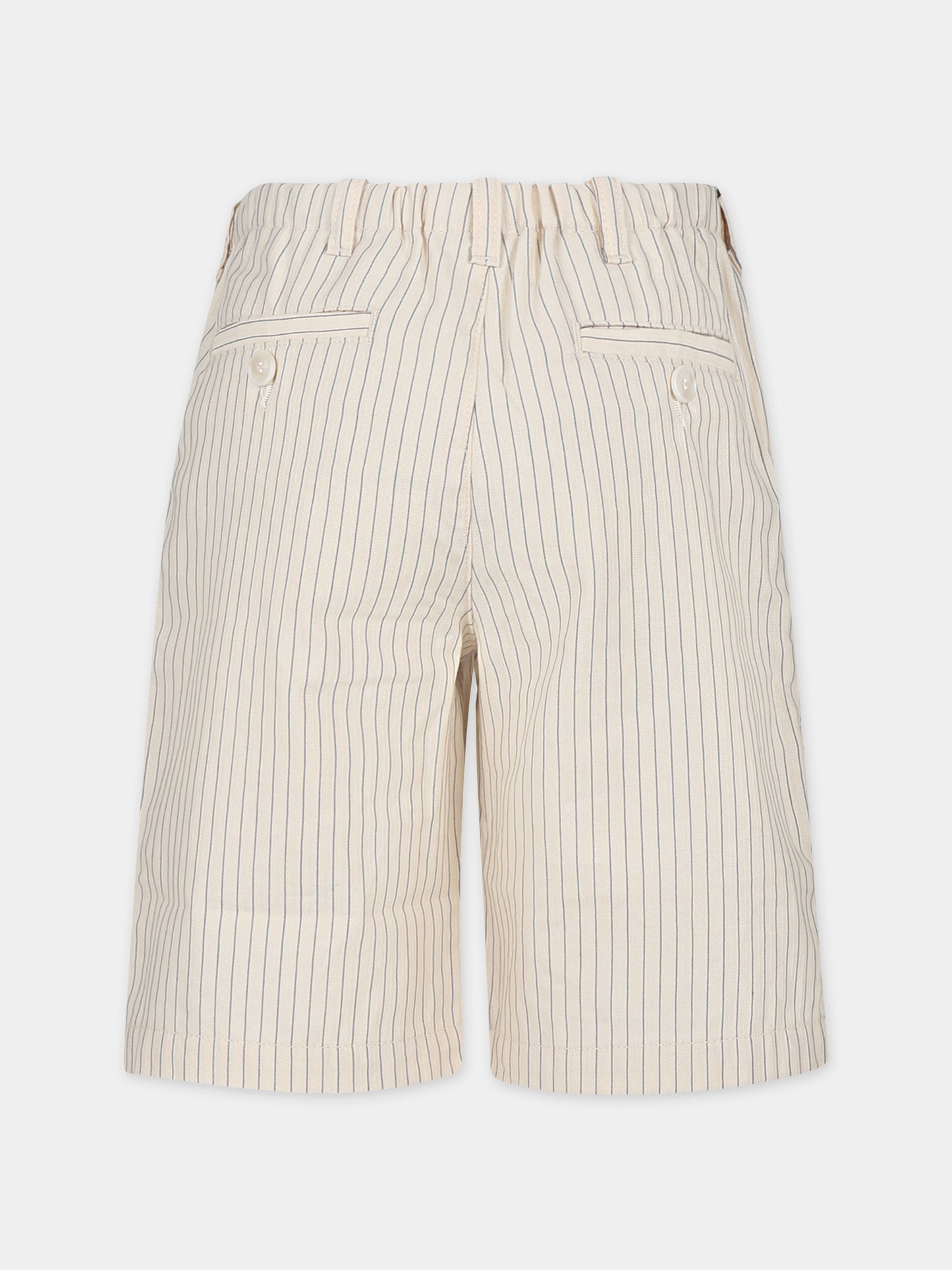 Shorts avorio per bambino con aquilotto,Emporio Armani,3D4SJH 4N8DZ F119