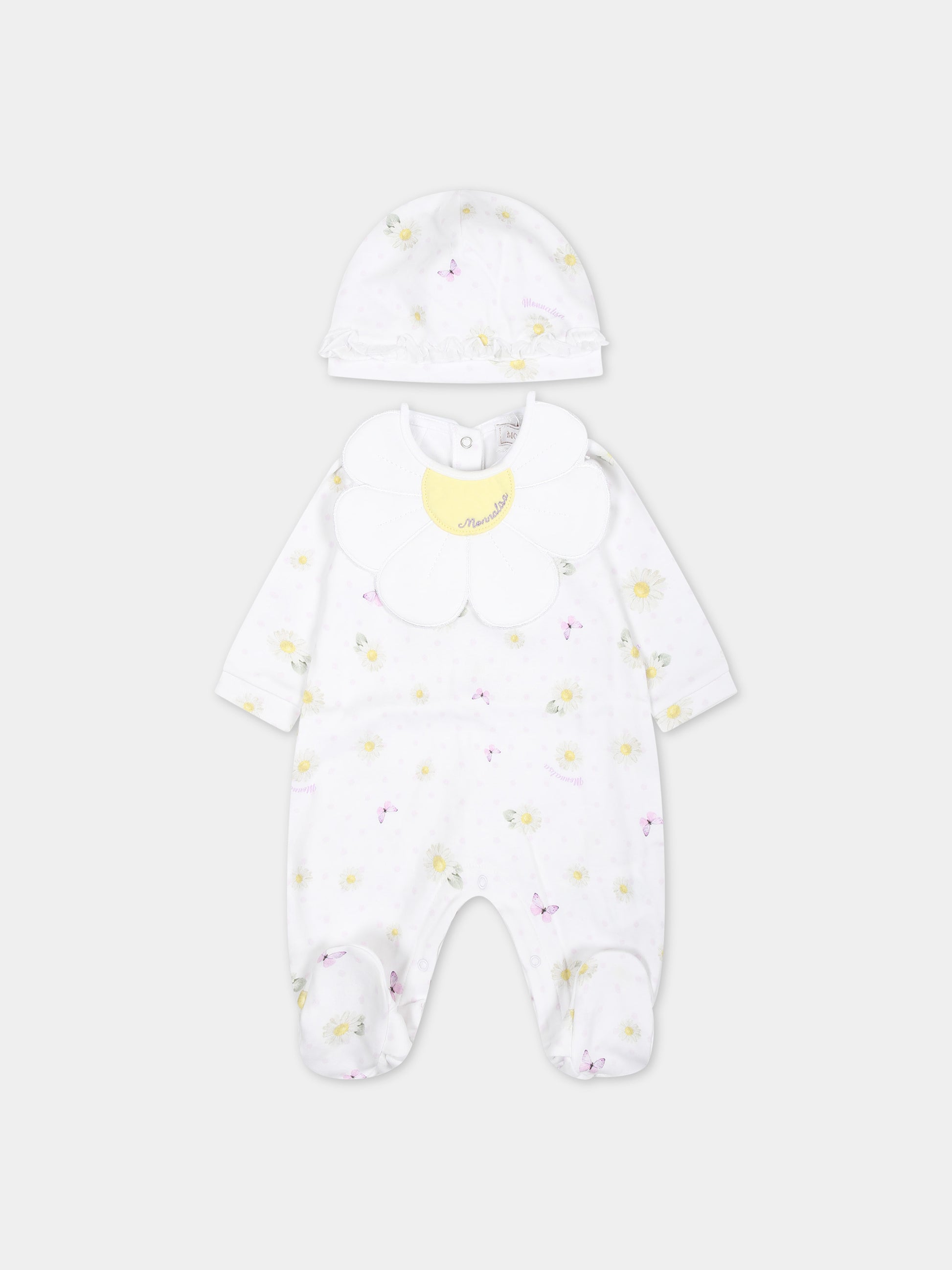 Set bianco per neonata,Monnalisa,35C510 3720 0099