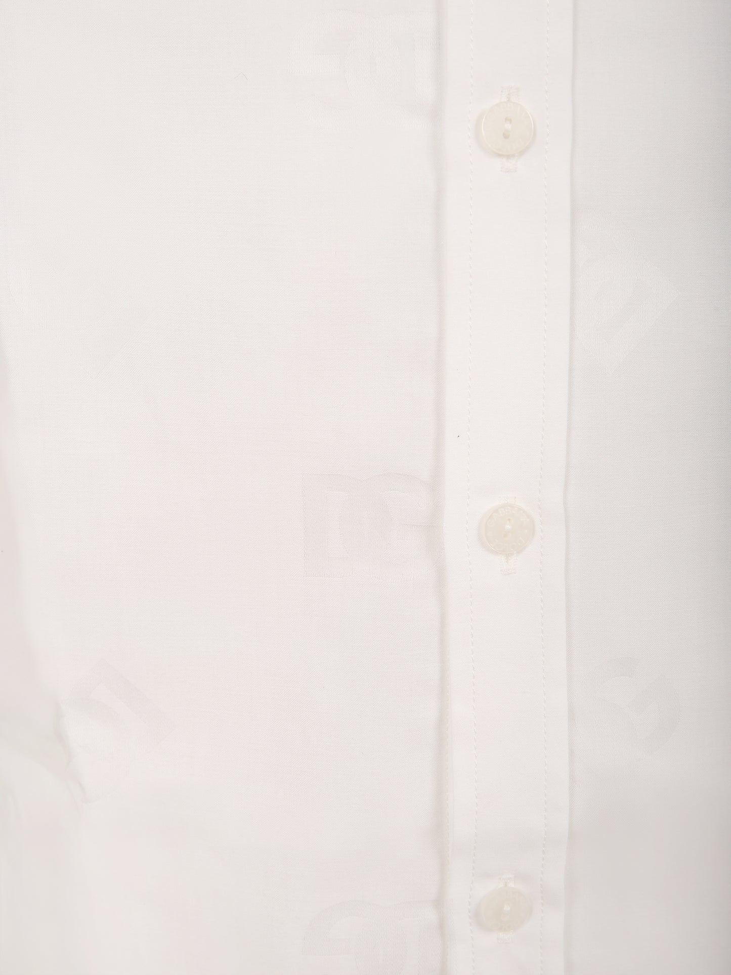 Camicia bianca per bambino con iconico monogramma,Dolce & Gabbana Kids,L43S23 FJ5GU W0800