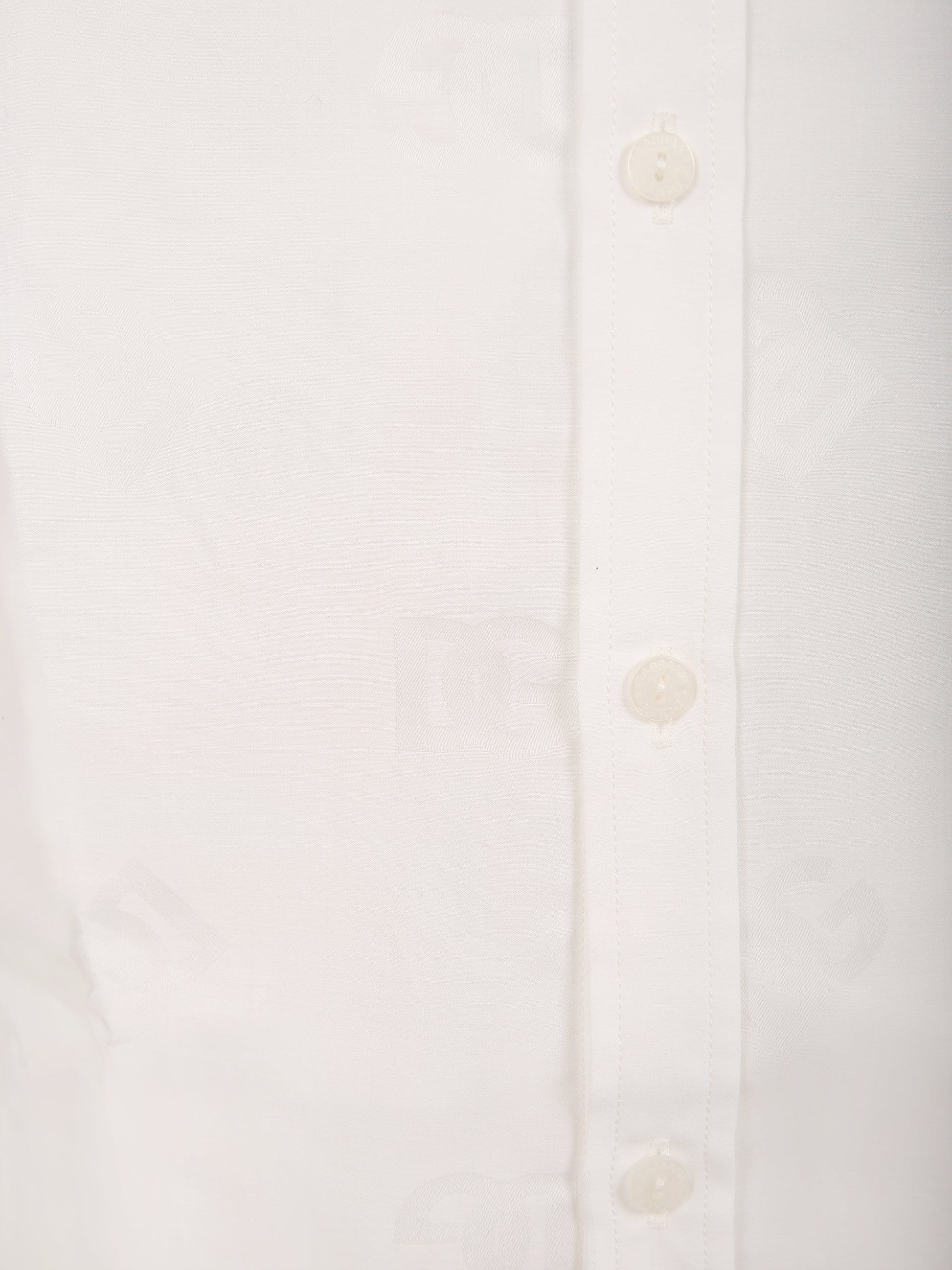 Camicia bianca per bambino con iconico monogramma,Dolce & Gabbana Kids,L43S23 FJ5GU W0800