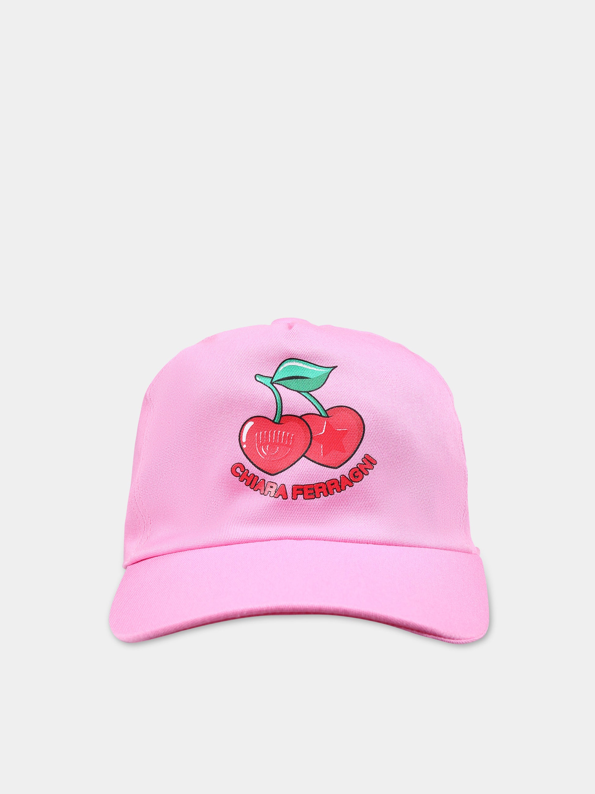 Cappello con visiera rosa per neonata,Chiara Ferragni Collection,59C002 3083 090F