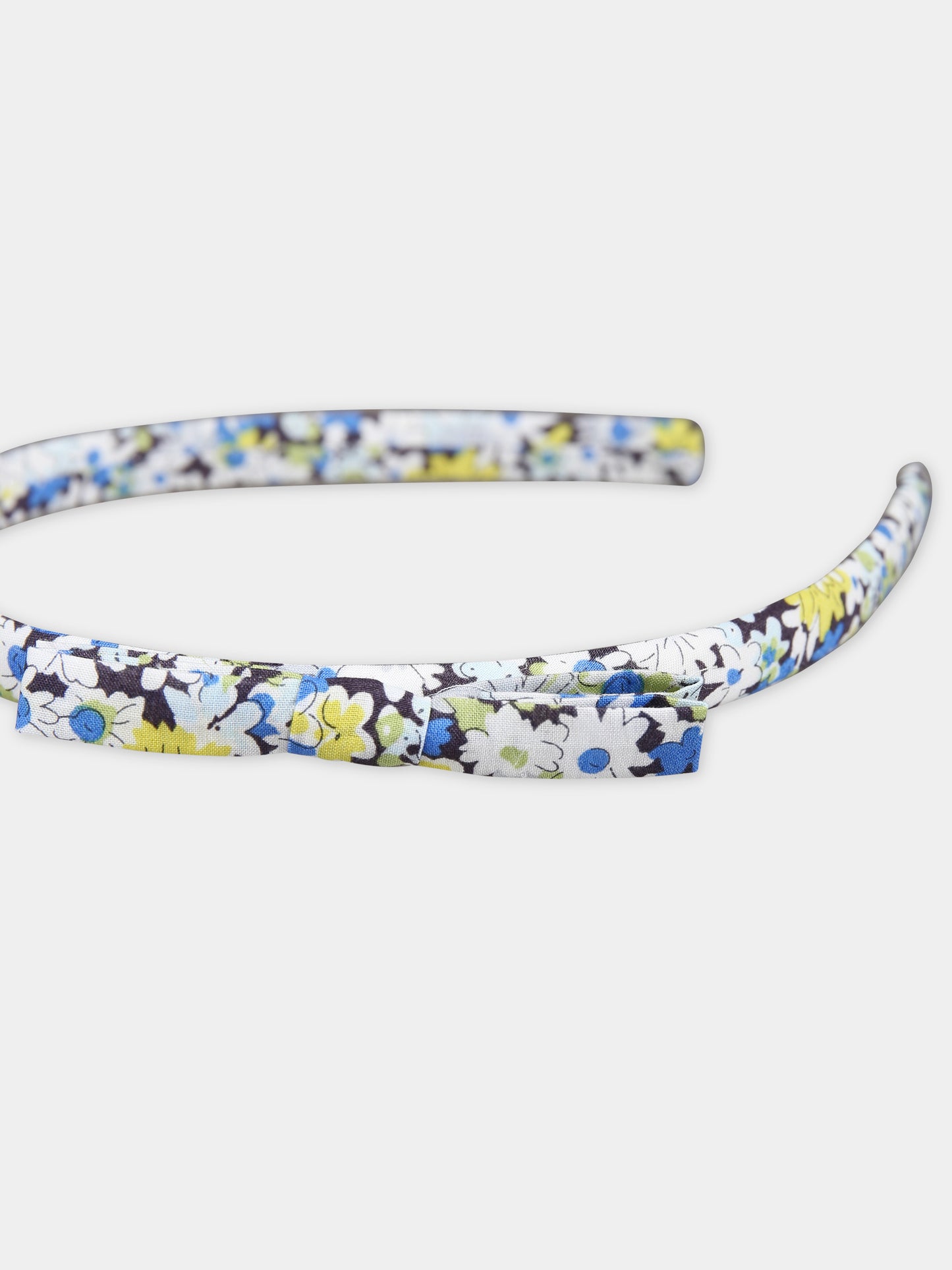 Cerchietto celeste per bambina con stampa floreale,Bonpoint,S04GHAW00011 515
